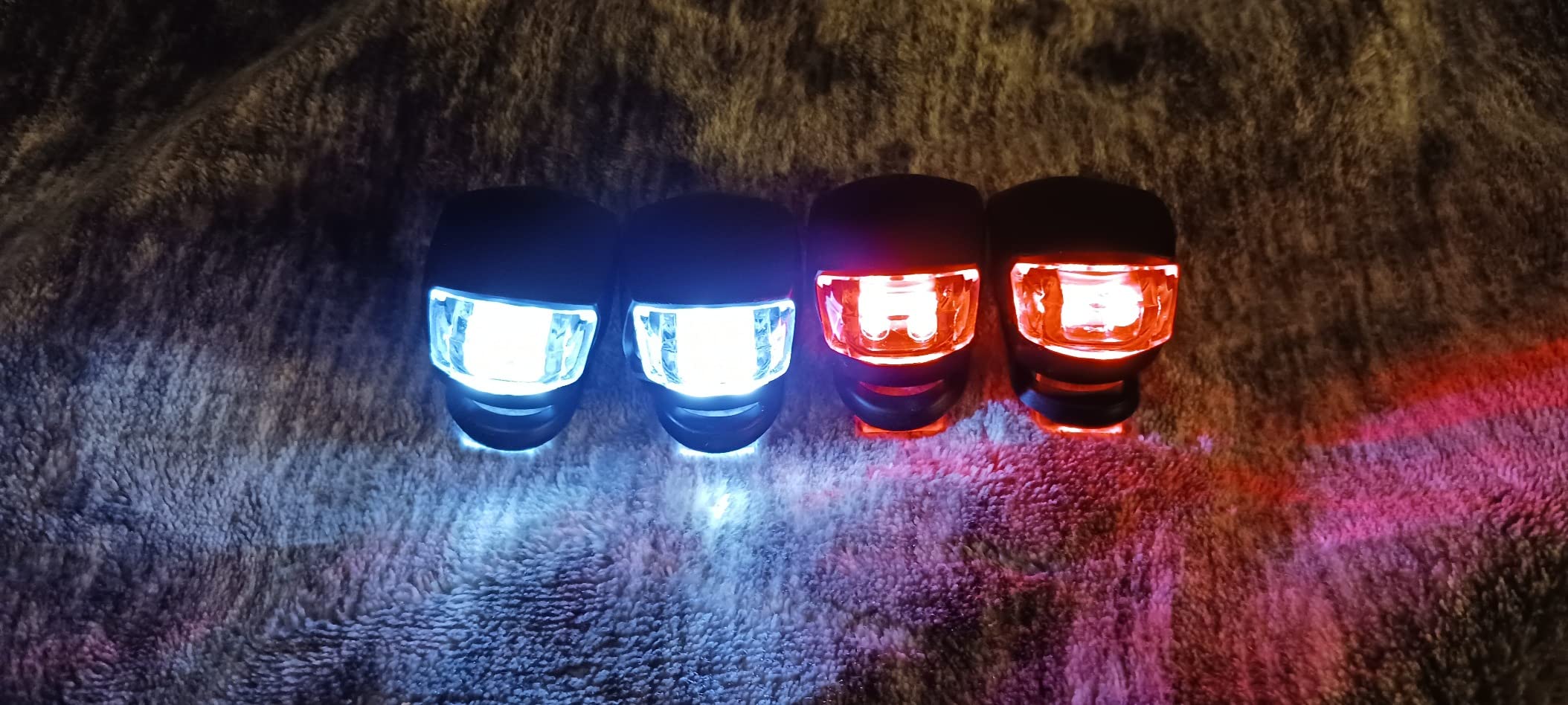 Malker Bicycle Light Front and Rear Silicone LED Bike Light Set - Bike Headlight and Taillight,Waterproof & Safety Road,Mountain Bike Lights,Batteries Included customer photo 1