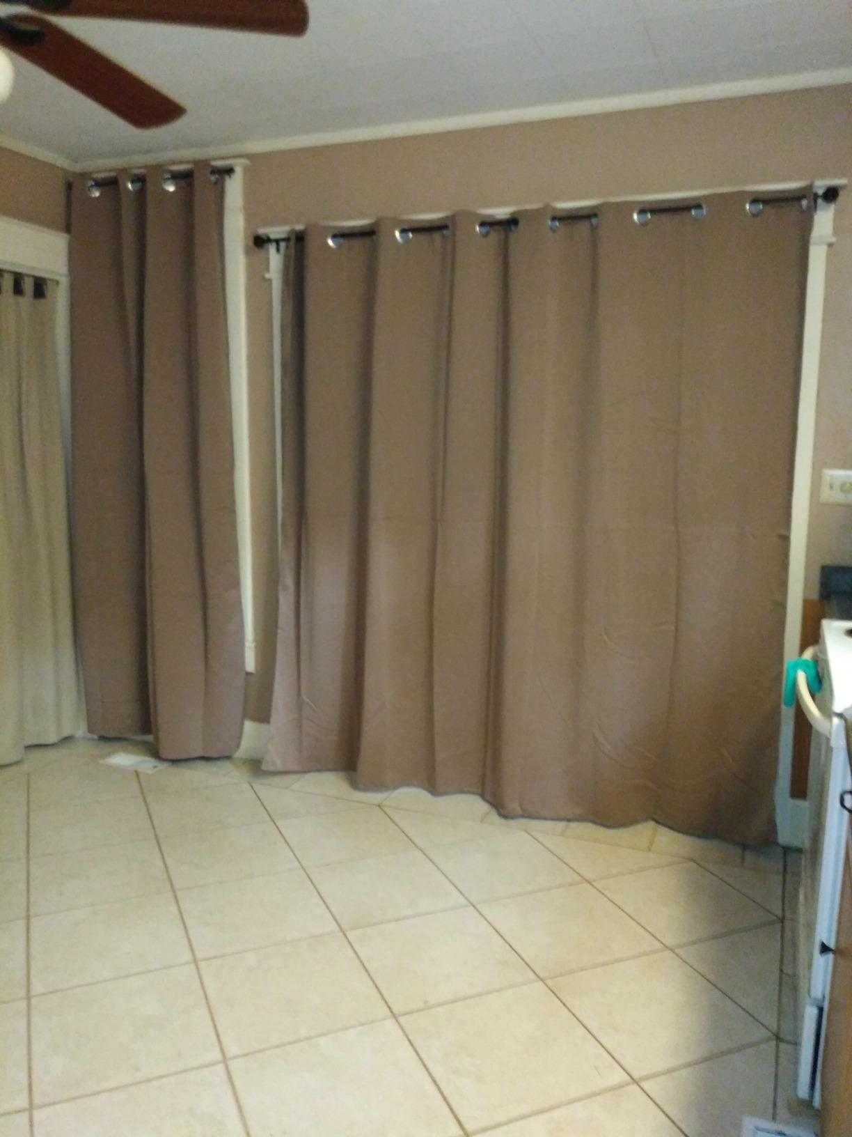 NICETOWN Extra Wide Patio Door Curtain - Energy Smart & Noise Reducing Grommet Thermal Insulated Wide Width Drapes, Sliding Door Curtain for Guestroom(Biscotti Beige, W100 x L84) customer photo 2