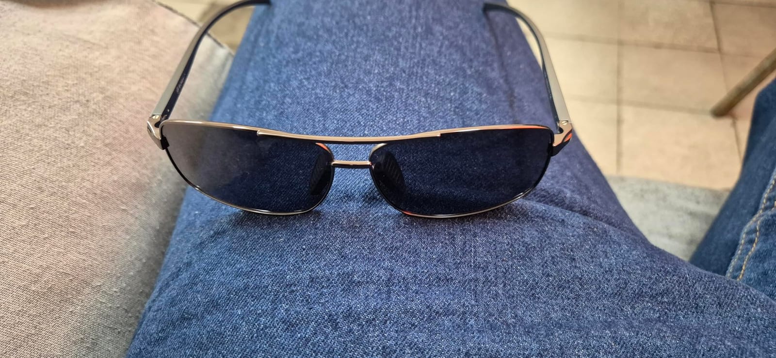 SUNGAIT Ultra Lightweight Rectangular Polarized Sunglasses Men UV400 Protection customer photo 1