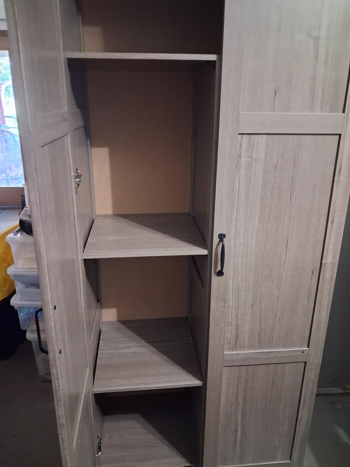 Sauder Select Storage Cabinet, Pantry Cabinet Kitchen Storage with Adjustable Shelves, Bathroom Storage Cabinet, in Highland Oak customer photo 1