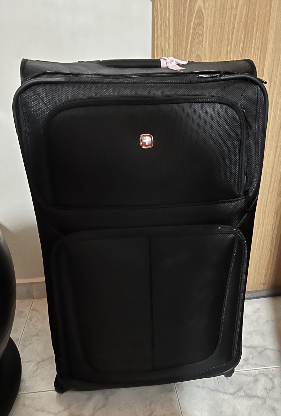 SwissGear Sion Softside Expandable Luggage – Large Checked Suitcase with 360 Degree Wheels & Retractable Handle – 29 Inch, Perfect for 7-9 Night Trips – Teal customer photo 1