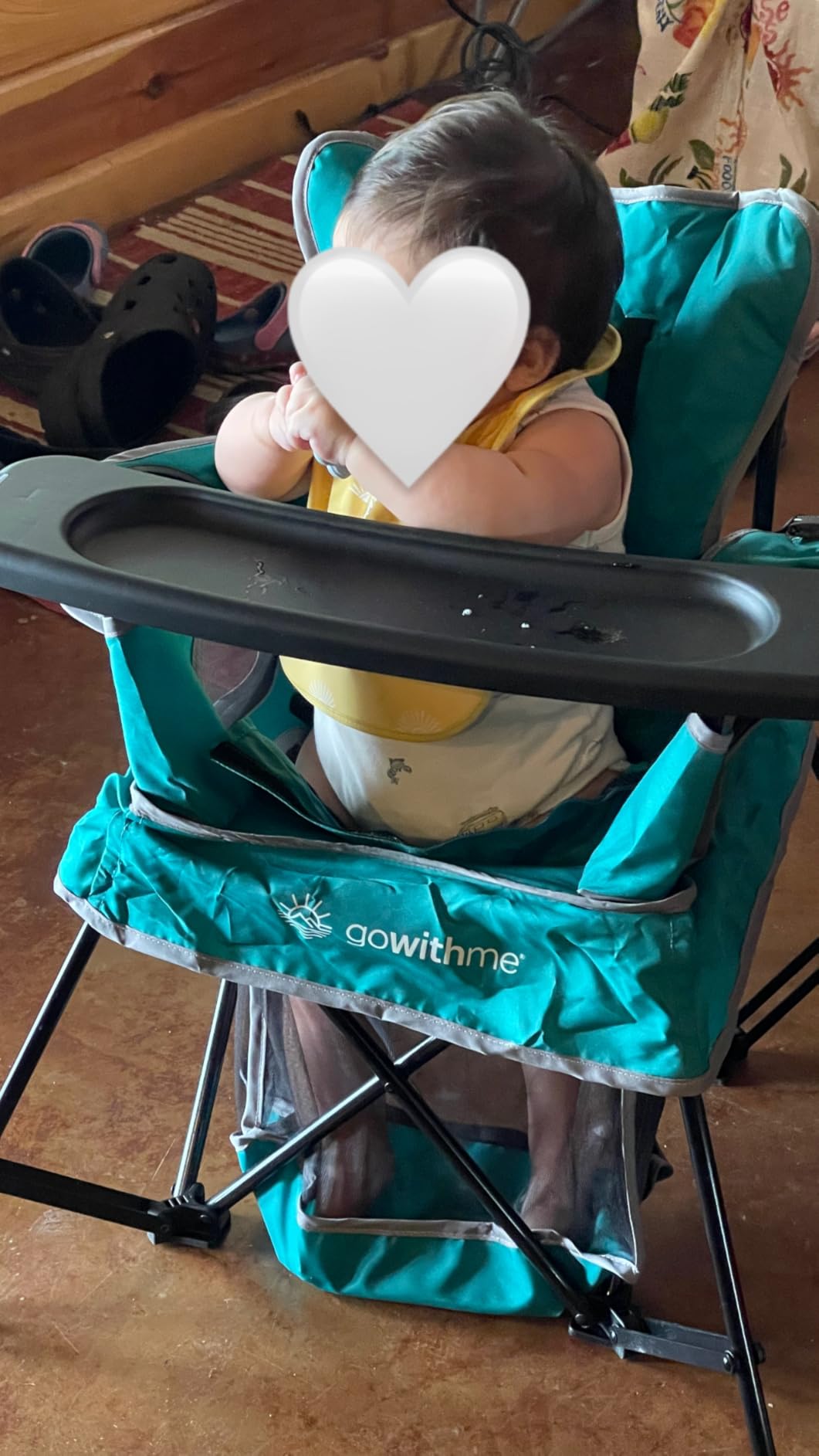 Baby Delight Go with Me Venture Portable Chair | Indoor and Outdoor | Sun Canopy | 3 Child Growth Stages | Grey customer photo 1