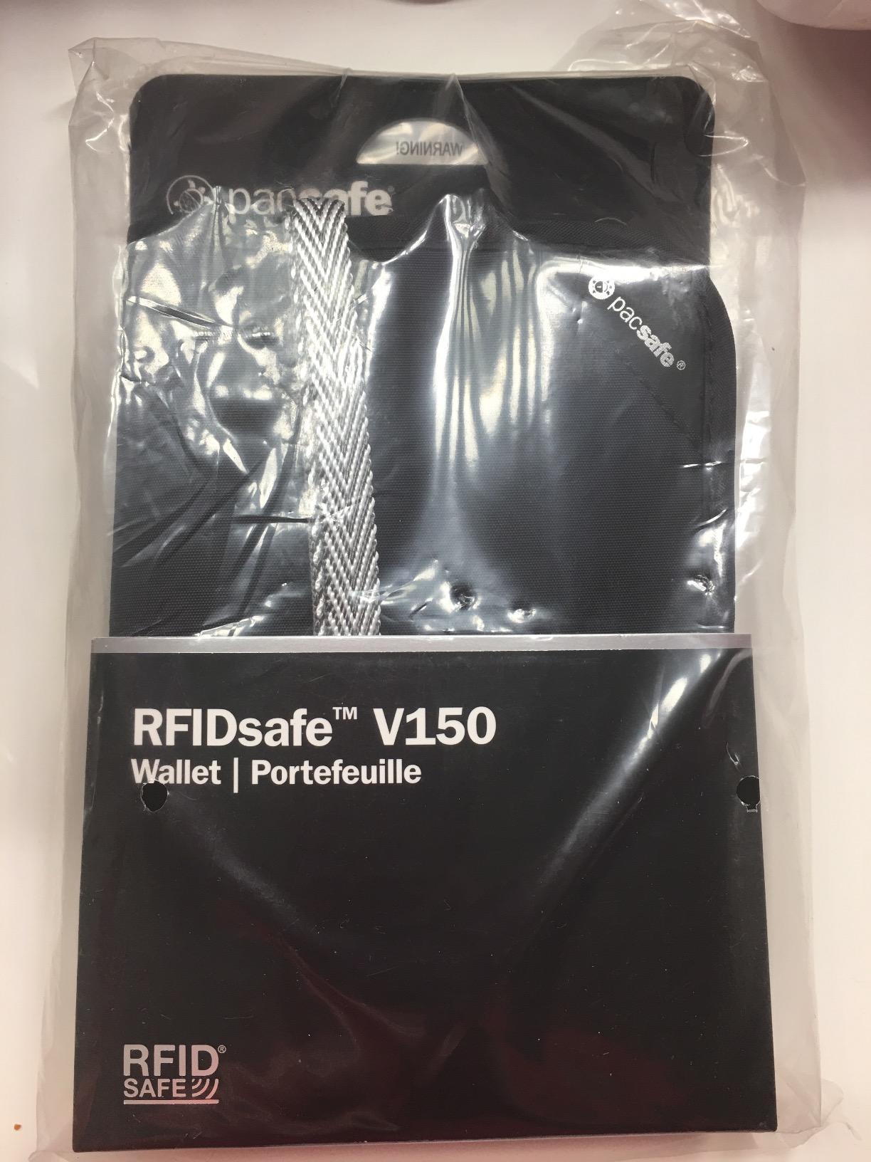 Pacsafe Rfidsafe V150 Anti-theft Blocking Compact Passport Wallet, Black customer photo 1