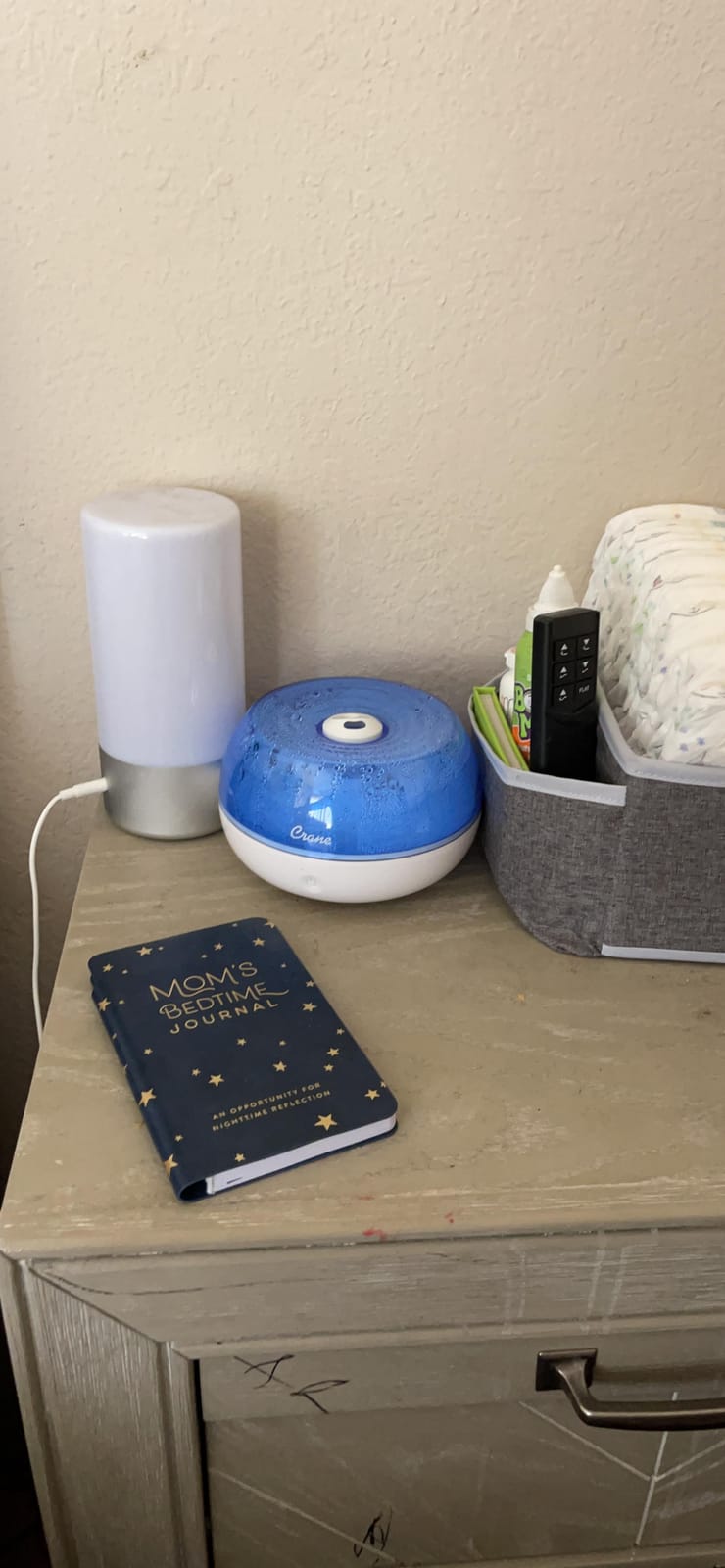 Crane Personal Ultrasonic Cool Mist Travel Humidifier and Vaporizer for Congestion Relief, 360° Adjustable Nozzle, Filter-Free .75 Liter Tank, Blue/White, Office Humidifier customer photo 2