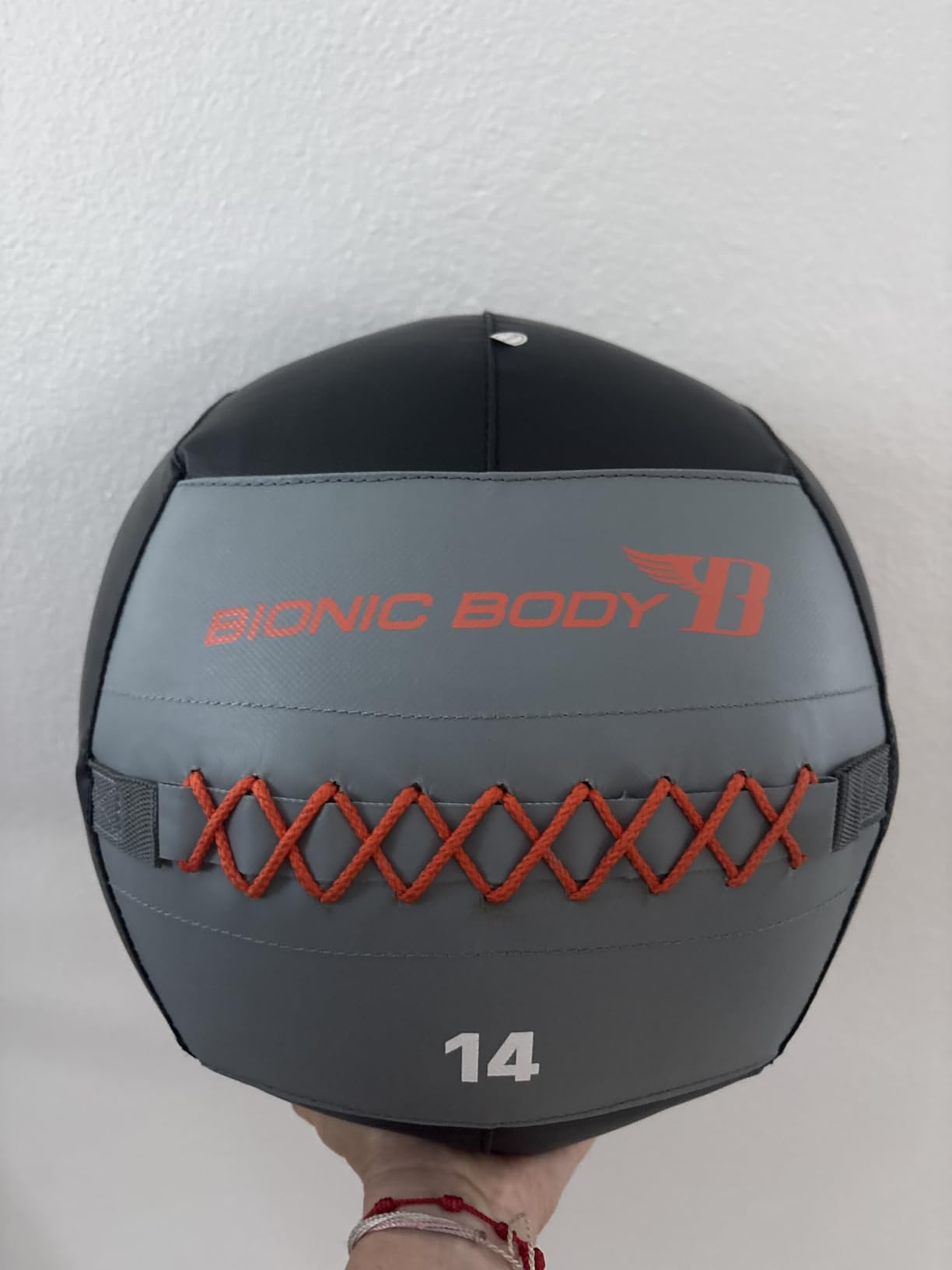 Bionic Body Soft Medicine Ball Weighted Slam Wall Ball for Cardio Workout and Core Training – Ideal for Squat, Lunge, and Partner Toss customer photo 1