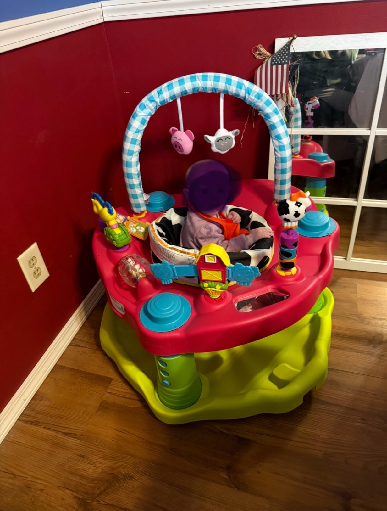 Evenflo Exersaucer Moovin & Groovin Activity Center, 25x30x30 Inch (Pack of 1) customer photo 1