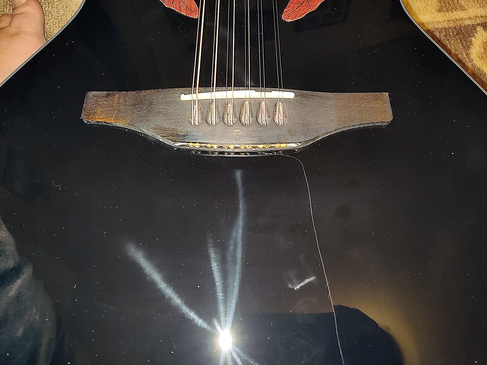 Ovation Celebrity Collection 12-String Acoustic-Electric Guitar, Right, Black, Mid Depth Body (CE4412-5) customer photo 1