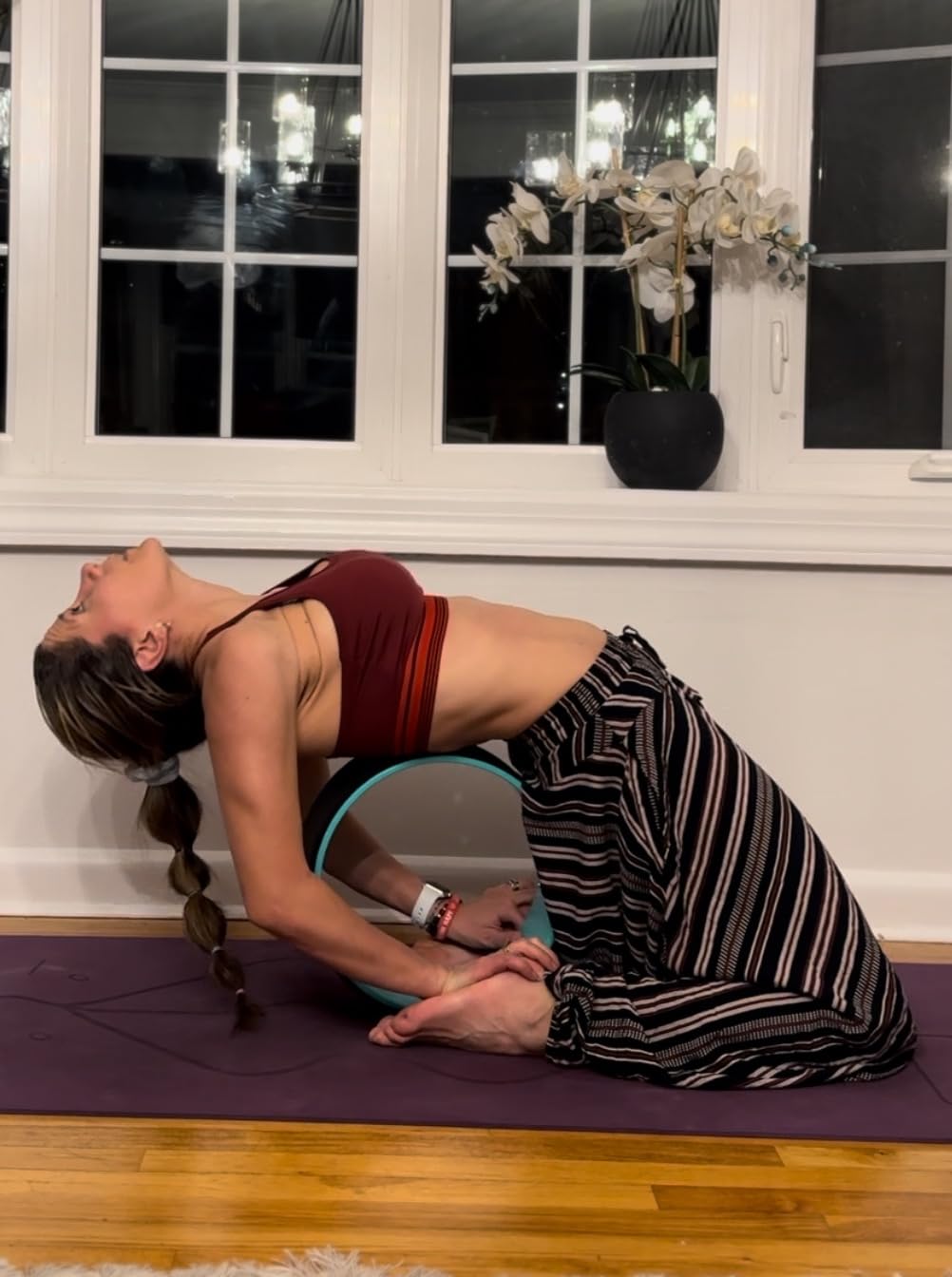 Yoga Wheel for Back Pain Relief - Beginners Guide & Strap Included customer photo 1
