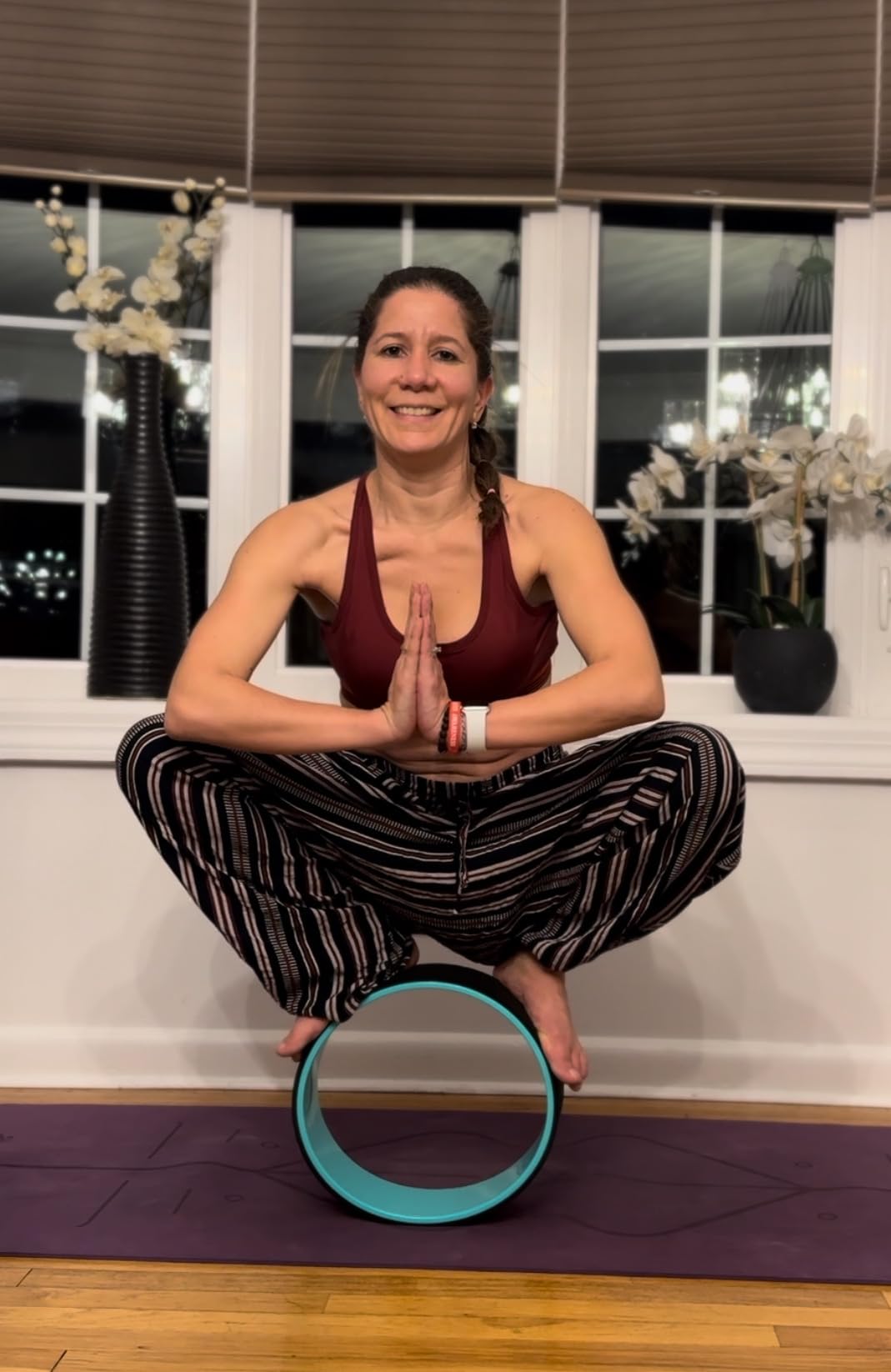Yoga Wheel for Back Pain Relief - Beginners Guide & Strap Included customer photo 2