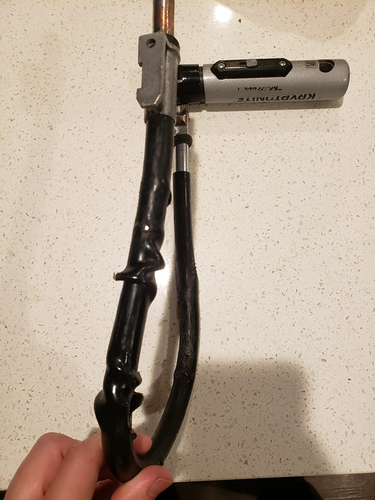 Kryptonite Kryptolok Standard Bike U-Lock, 12.7mm Shackle, 4ft Cable customer photo 1