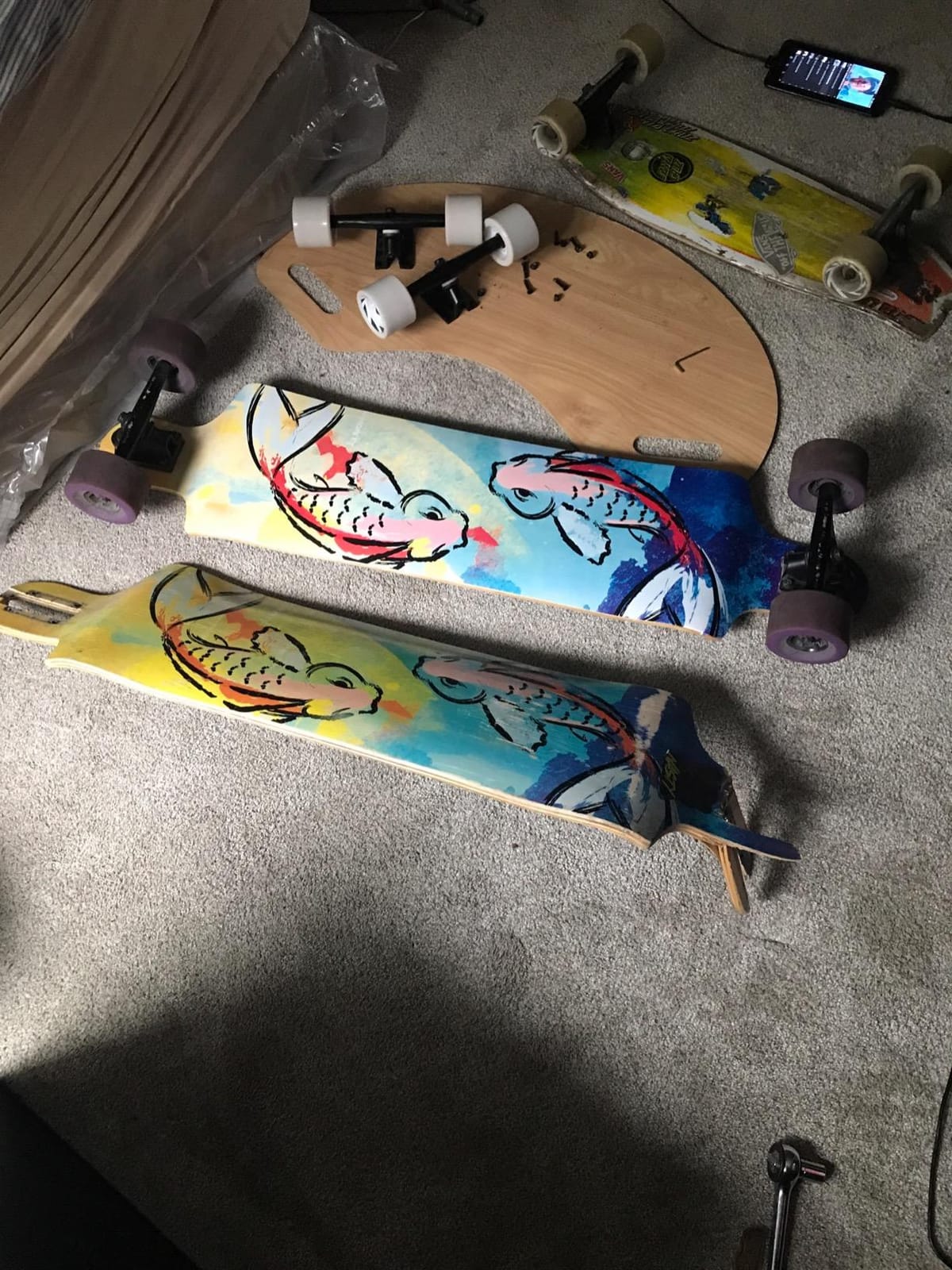 MINORITY Downhill Maple Longboard Skateboard | 40-inch Drop Trough Deck | Made for Cruising Ride customer photo 1