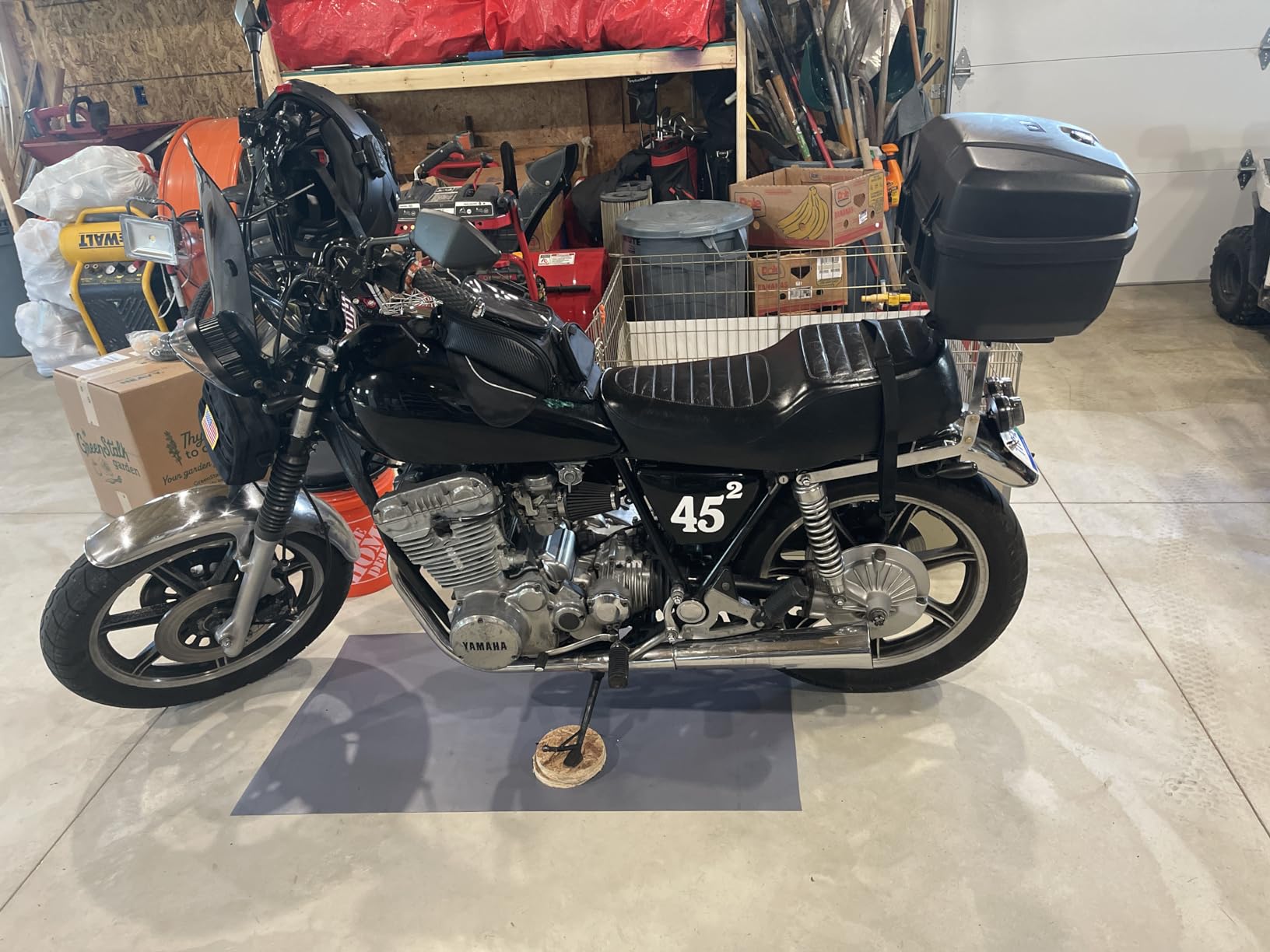 Motorcycle Tank Bag, Water Resistant with Super Strong Magnetic Gas Oil Fuel Tank Bag Black bigger Window for Honda Yamaha Suzuki Kawasaki Harley customer photo 2