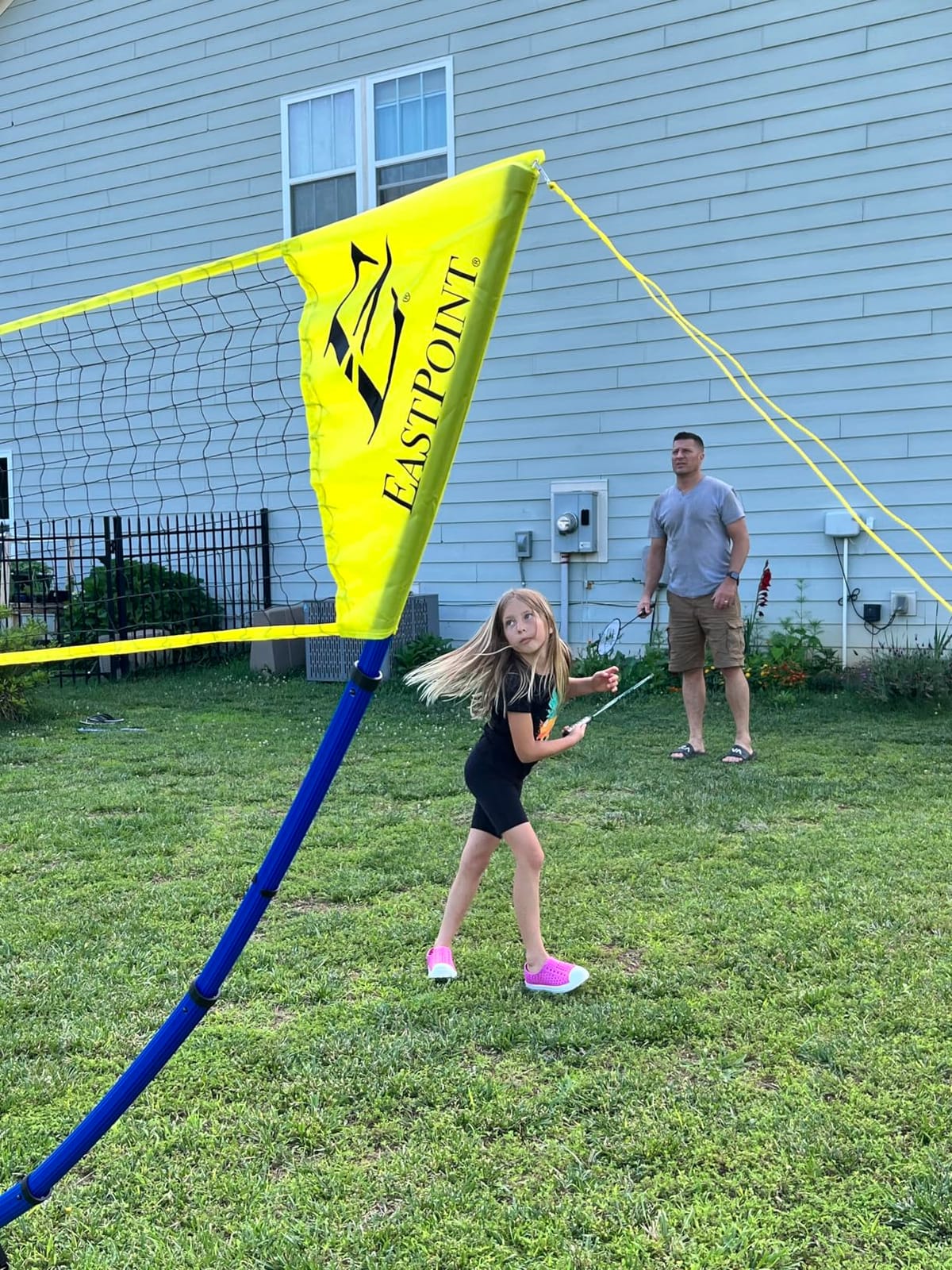 EastPoint Badminton Set, 4 Rackets, 2 Shuttlecocks, 15' Net, Outdoor Games customer photo 2