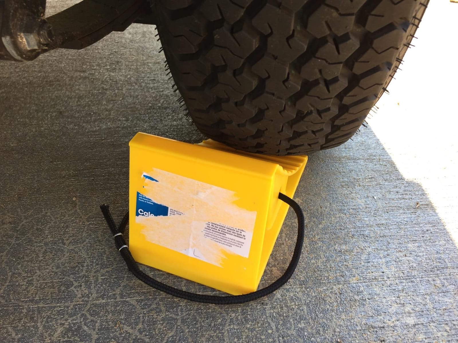 Camco RV Wheel Chocks with Rope - 2-Pack - Made in the USA customer photo 1