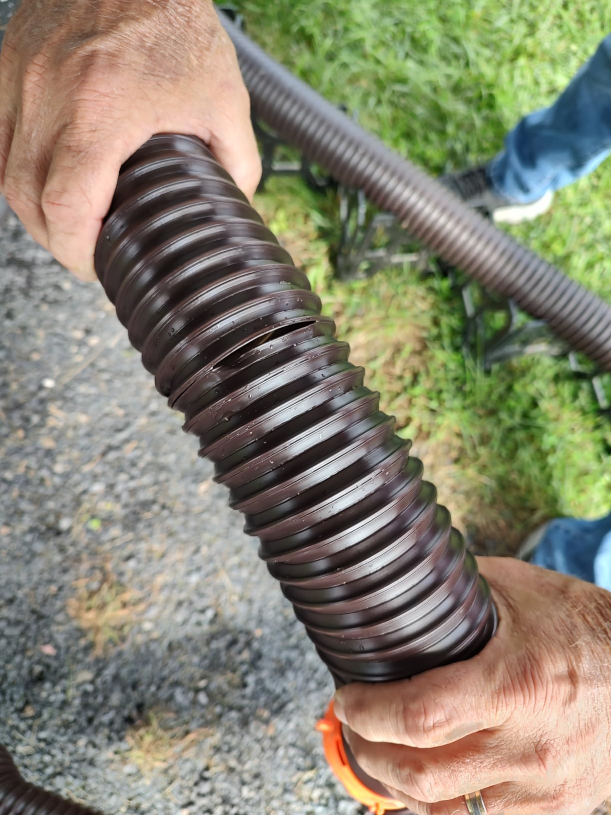 Camco RhinoFLEX 10-foot RV Sewer Hose Extension - Features Collapsible Design for RV Storage - Includes Pre-Attached Lug & Bayonet Fitting -Heavy Duty Polyolefin & Reinforced w/Steel Wire (39774) customer photo 1