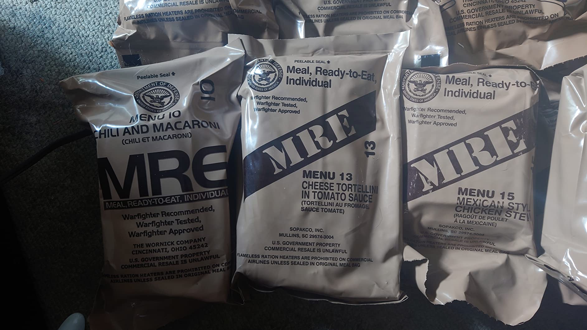 MRE Emergency Food Kit - 6 Pack w/Heater - Camping & Hiking customer photo 1