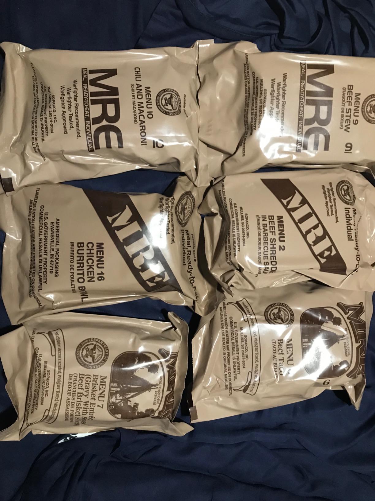 MRE Emergency Food Kit - 6 Pack w/Heater - Camping & Hiking customer photo 2