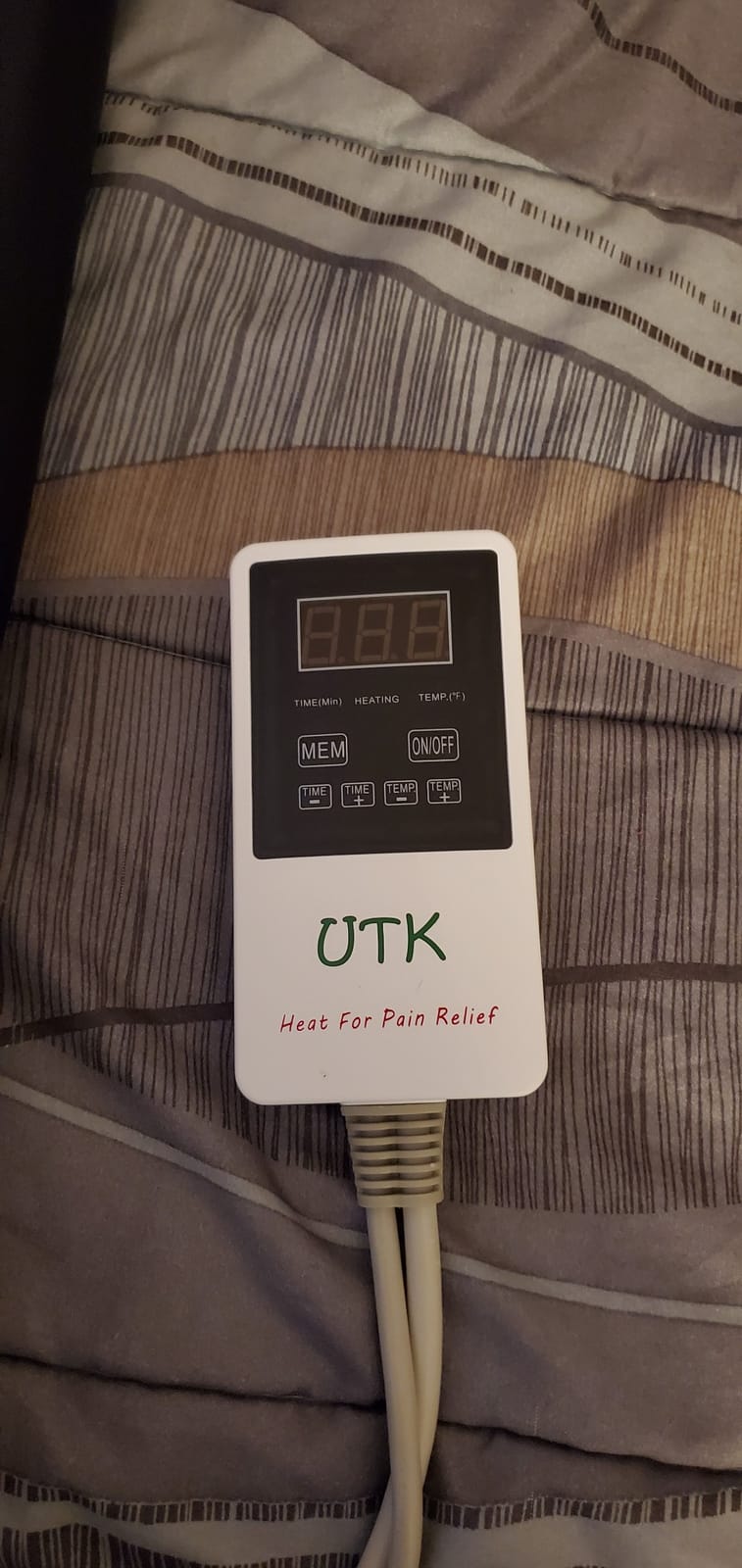 UTK Far Infrared Heating Pad for Back Pain, Large 21x31 in, Jade/Tourmaline customer photo 2