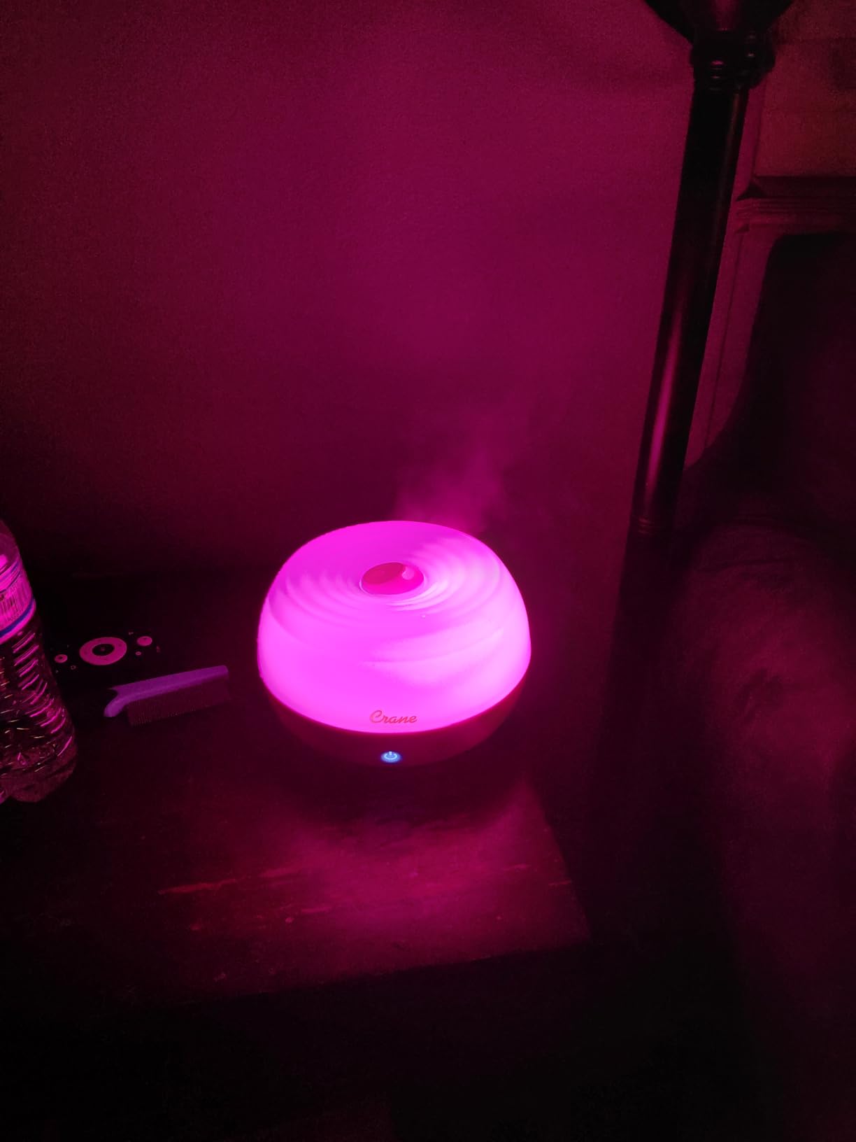 Crane Portable Ultrasonic Travel Humidifier & Aroma Diffuser – 0.2 Gallon Cool Mist, No Filter Required, Optional Essential Oil Tray, Whisper-Quiet for Babies, Travel, & Small Rooms (White) customer photo 2