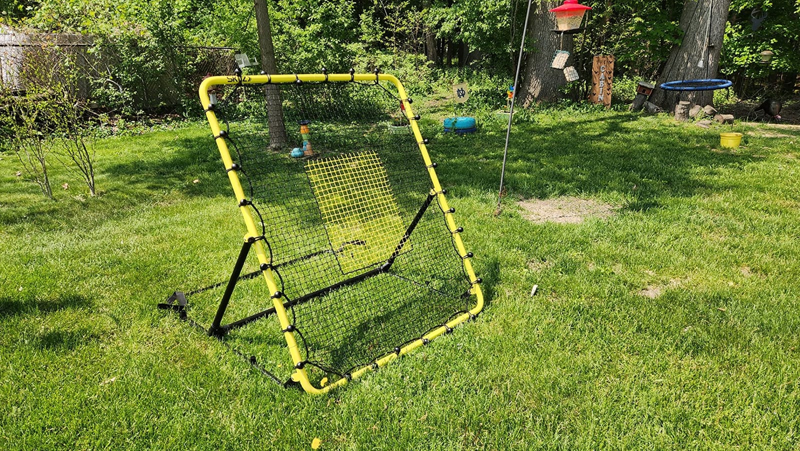 SKLZ Fielding Trainer - Baseball, Softball & Volleyball Rebounder Net. Enhanced Solo Fielding Practice for Skill Development. High-Performance Multi-Sport, Portable, 3 Ball Return Angles, 4x4.5 Feet customer photo 2