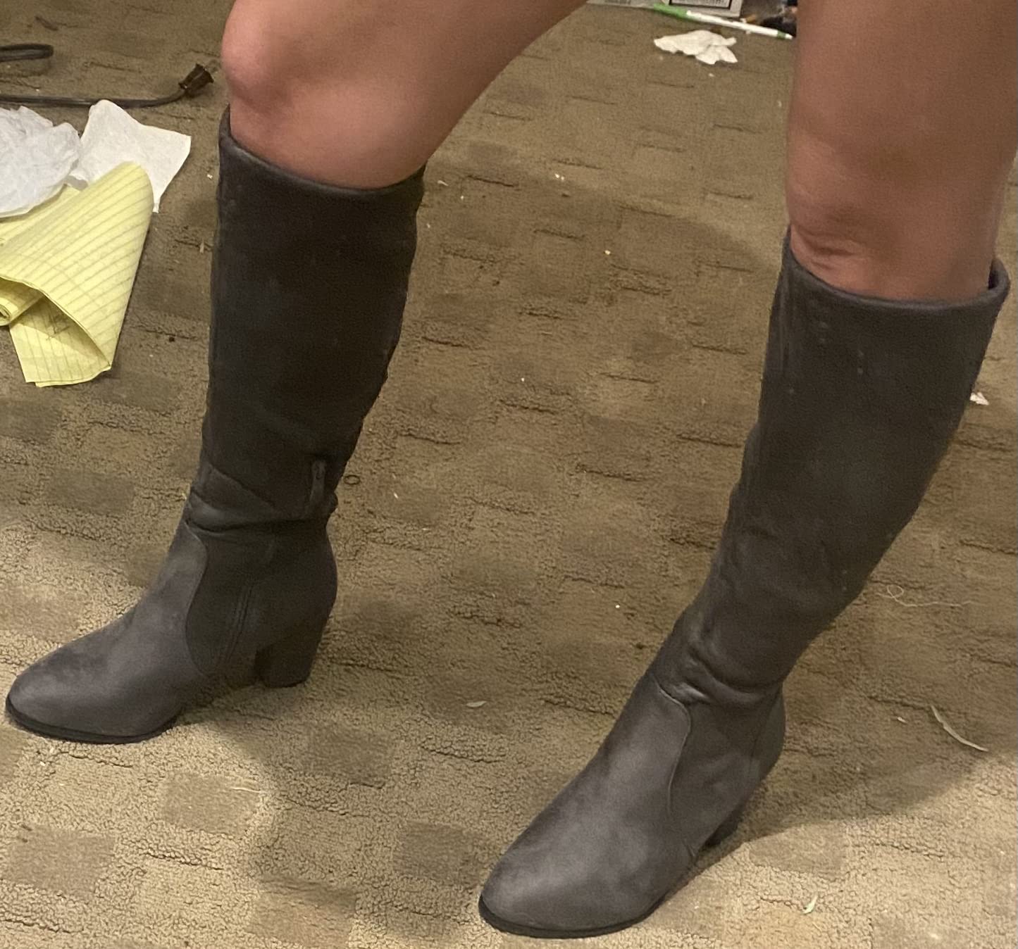 DREAM PAIRS Women's Knee High Winter Fall Tall Riding Boots customer photo 2