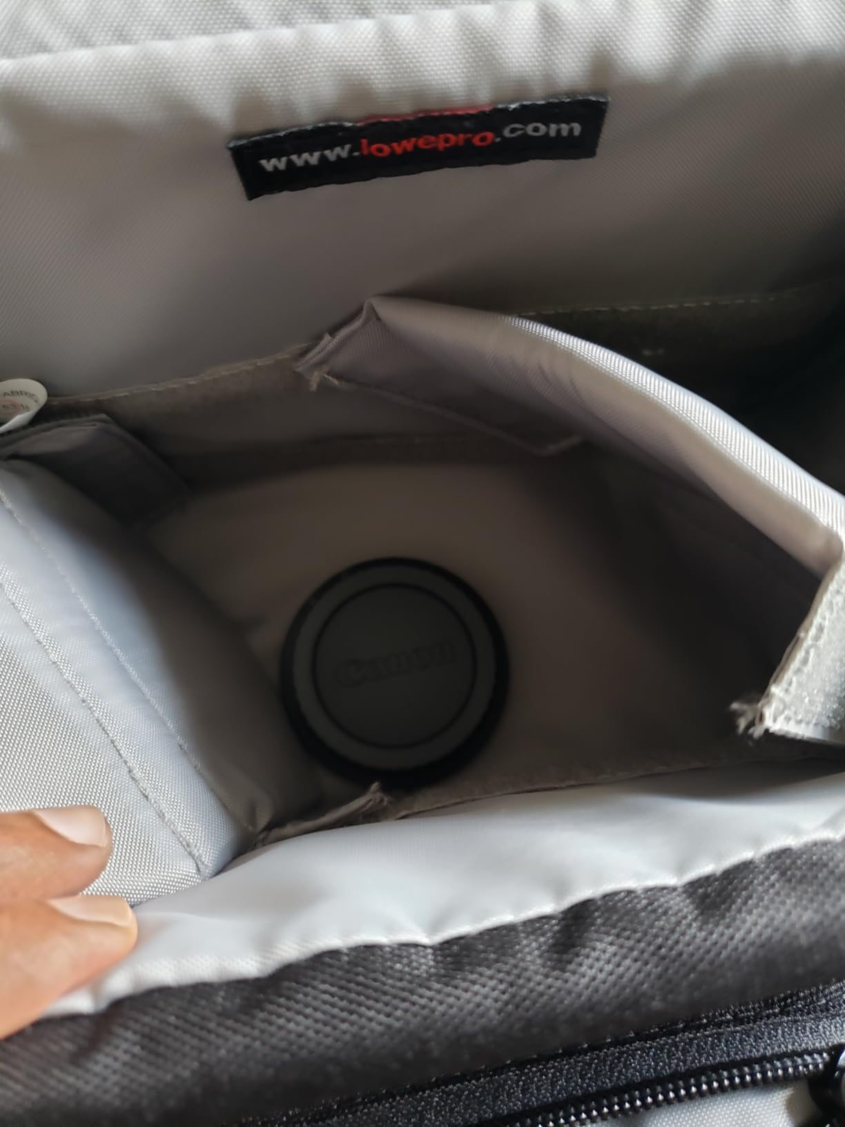 Lowepro LP37117, Nova 140AW II Camera Bag, Customizable, Portable, Fits Mirrorless with 17-85mm Attached Lens, Compact Drone, Flash, Black customer photo 1