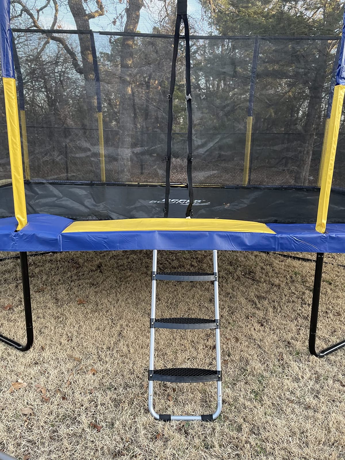 Trampoline Ladder Wide 3-Step, Heavy-Duty Design, No Slip Extra-Wide Steps in Black customer photo 1