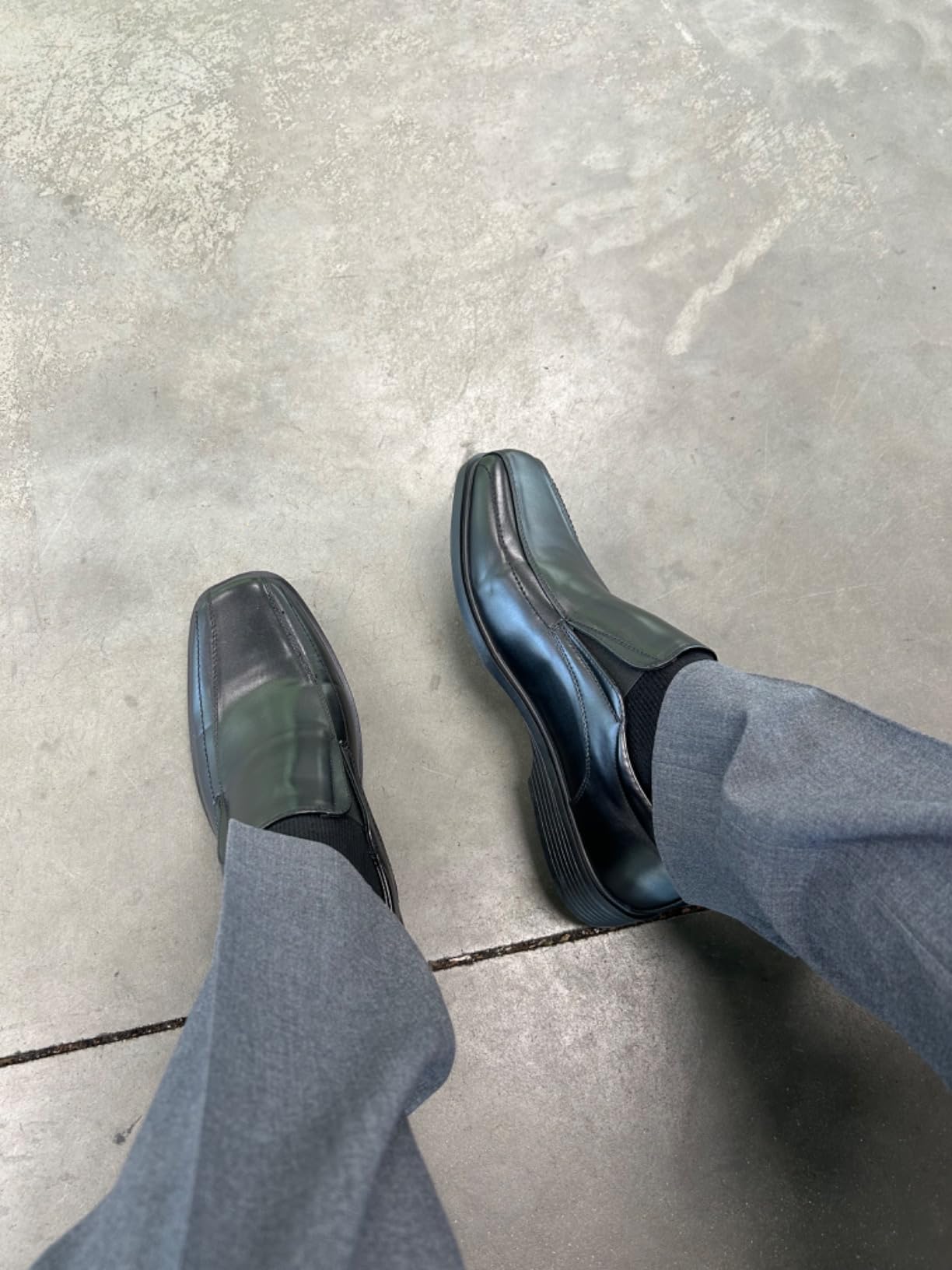 Bruno Marc Men's Square Toe Dress Loafers Shoes customer photo 2