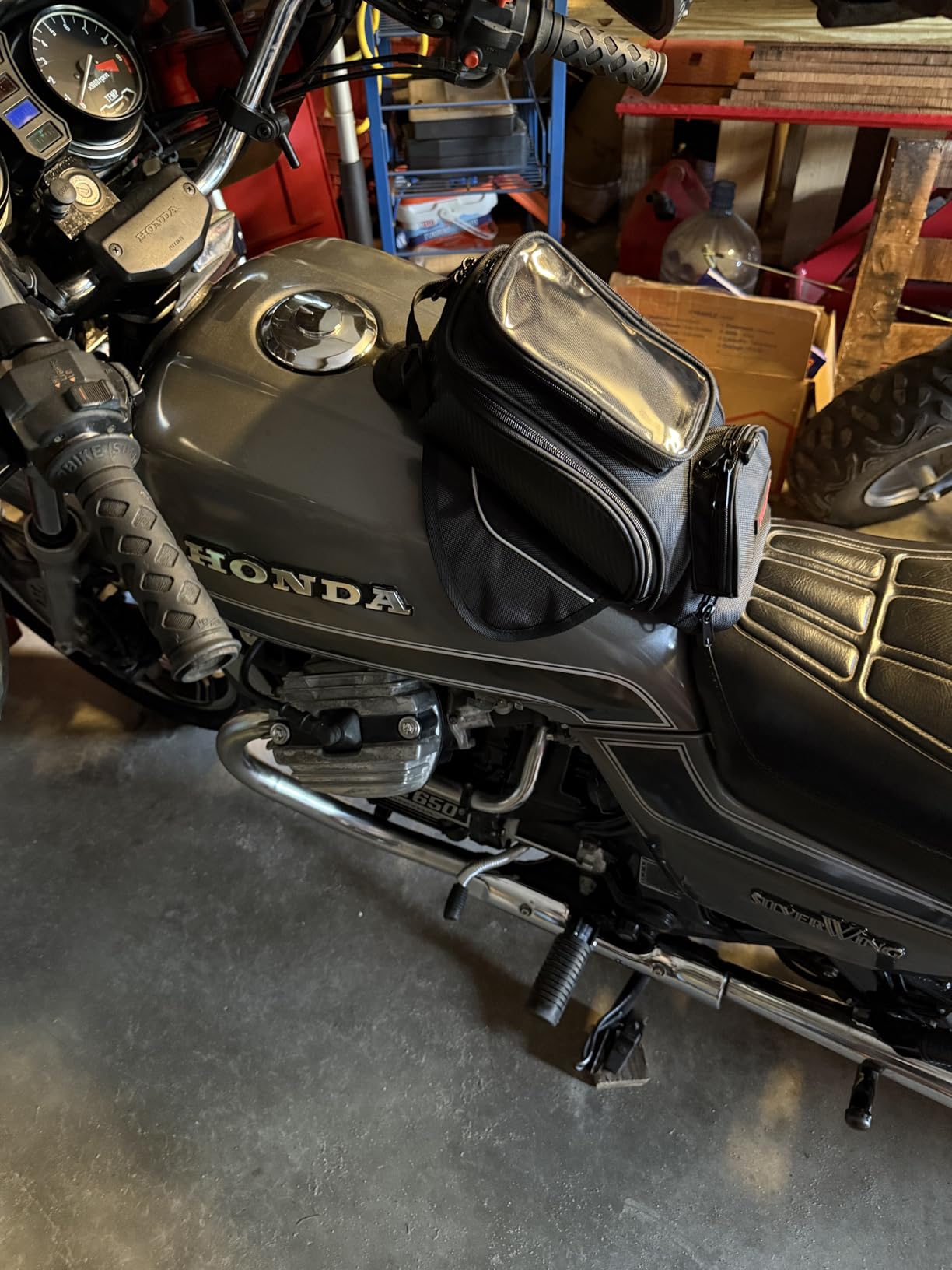 Dracarys Motorcycle Tank Bag - Oxford Saddle Black Motorbike Bag - Strong Magnetic Bag for Honda Yamaha Suzuki Kawasaki Harley customer photo 1