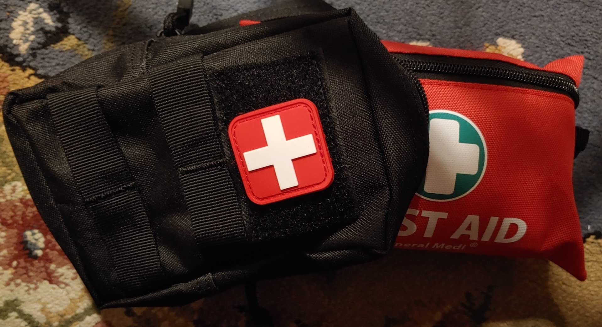 General Medi Mini First Aid Kit, 110 Piece Small First Aid Kit - Includes Emergency Foil Blanket, Scissors for Travel, Home, Office, Vehicle, Camping, Workplace & Outdoor (Red) customer photo 2