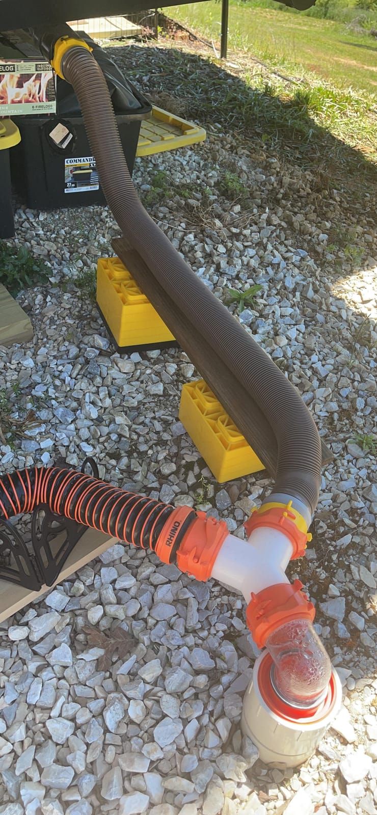 Camco Revolution 10-Foot Camper/RV Sewer Hose Kit - Features Pre-Attached 360-Degree Rotating Fittings - Includes Wire Guards (39639) customer photo 2