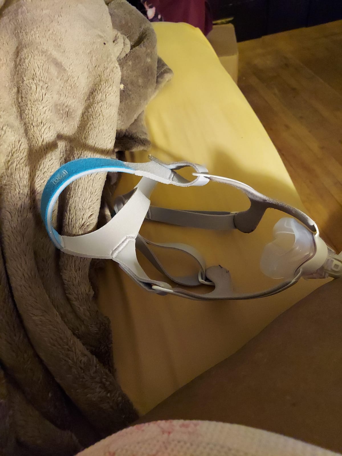 Resmed AirFit/AirTouch F20 Headgear - Replacement CPAP Headgear - Frame System & Full Face Cushion Not Included - Premium CPAP Accessories - Medium/Standard, Blue customer photo 1