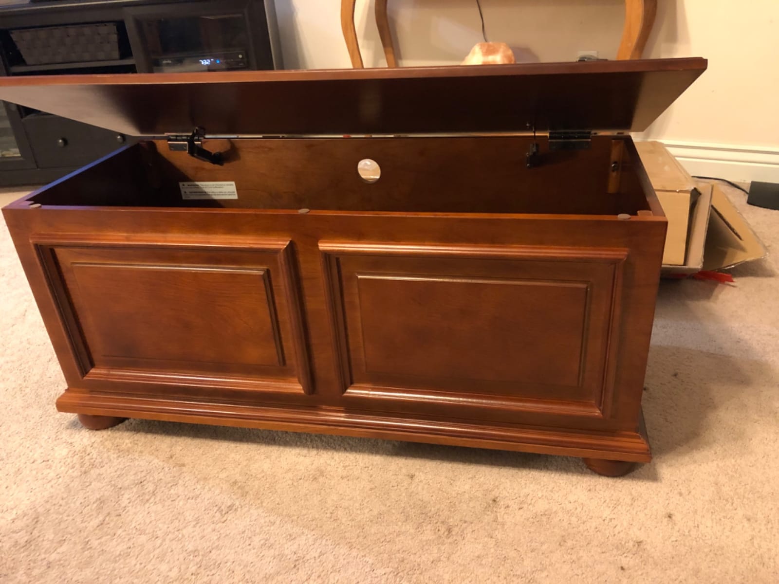 Powell Furniture Chadwick Cedar Chest, Cherry, customer photo 2
