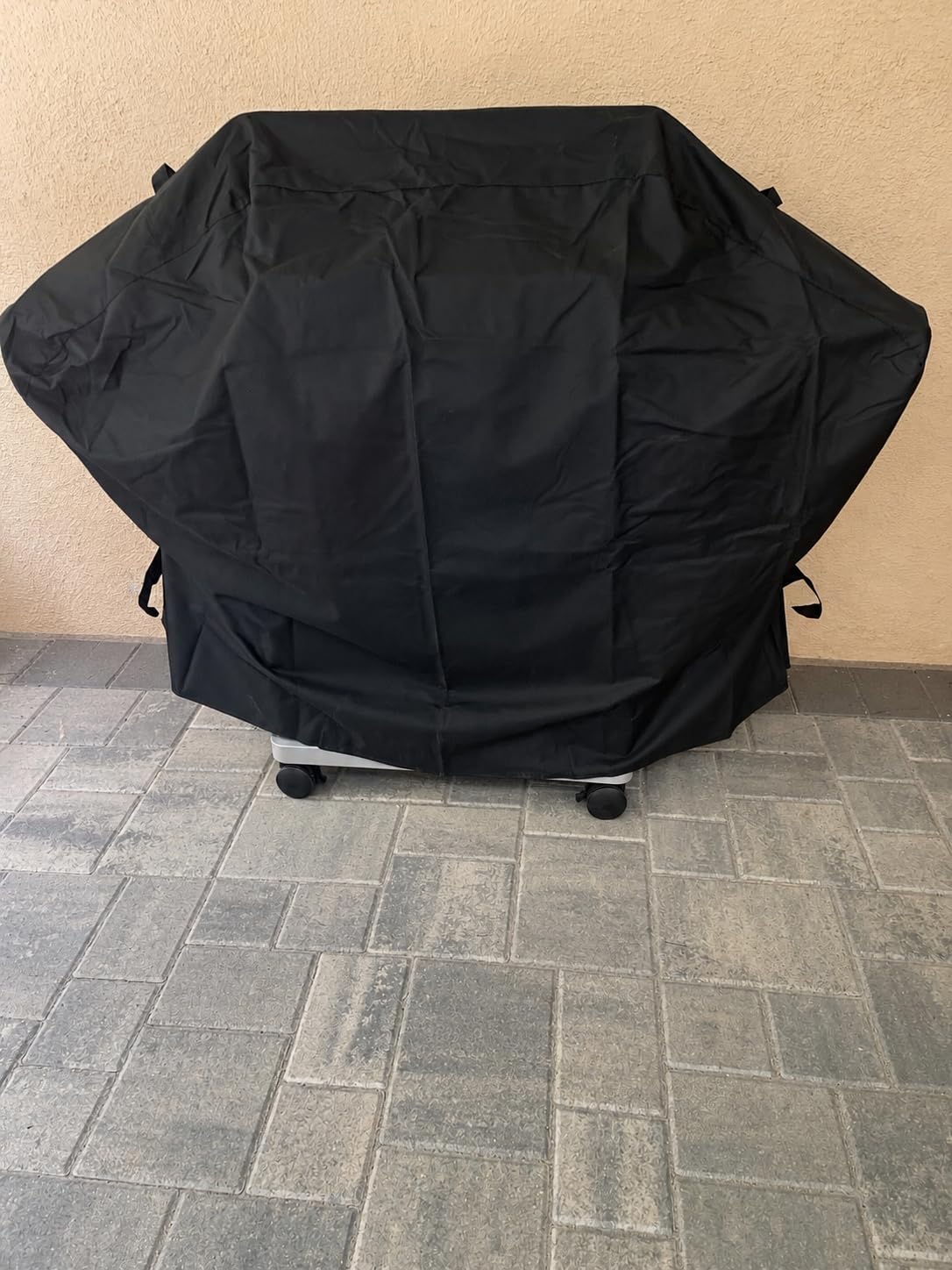 SunPatio 55 Inch Grill Cover for Outdoor Grill Heavy Duty Waterproof, Black | Compatible for Weber Charbroil Nexgrill Kenmore Grills and More, UV & Fade Resistant, All Weather Protection BBQ Grill Cover customer photo 1