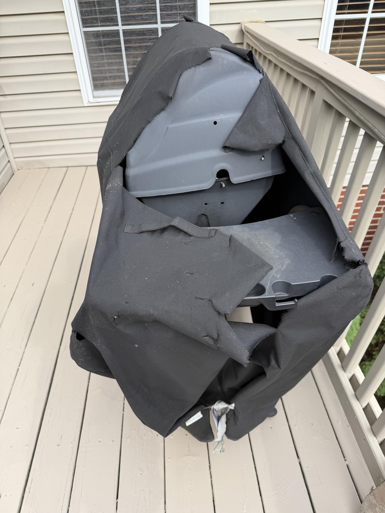 SunPatio 55 Inch Grill Cover for Outdoor Grill Heavy Duty Waterproof, Black | Compatible for Weber Charbroil Nexgrill Kenmore Grills and More, UV & Fade Resistant, All Weather Protection BBQ Grill Cover customer photo 2