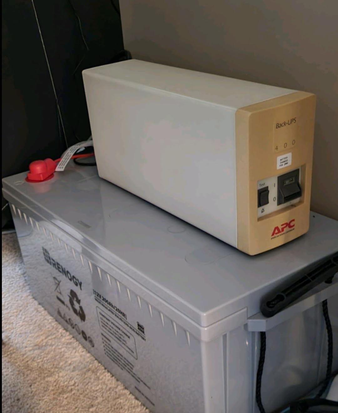 Renogy 12 Volt 200Ah Deep Cycle AGM Battery, Lead Acid Solar Battery customer photo 2