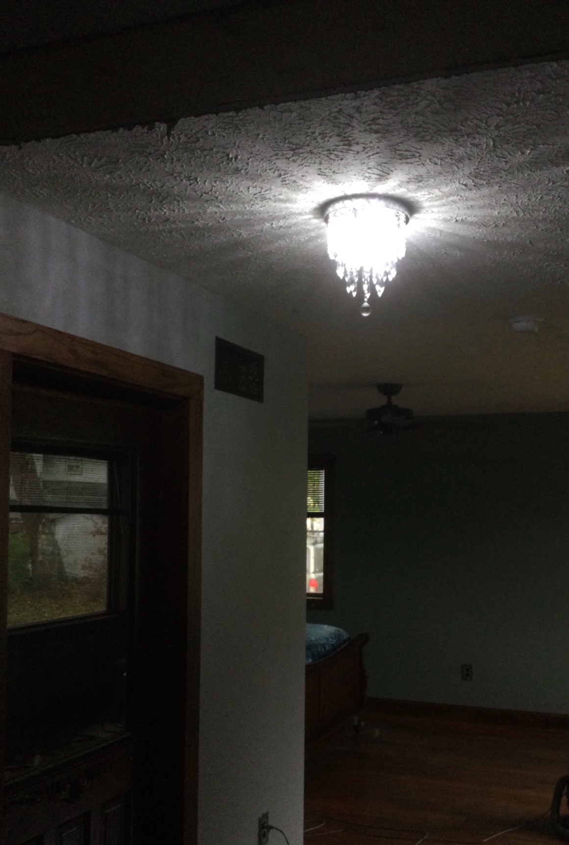 lifeholder Mini Chandelier, Crystal Chandelier Lighting, 2 Lights, Flush Mount Ceiling Light, H10.4'' x W8.66'' Modern Chandelier Lighting Fixture for Bedroom, Hallway, Bar, Kitchen, Bathroom customer photo 2