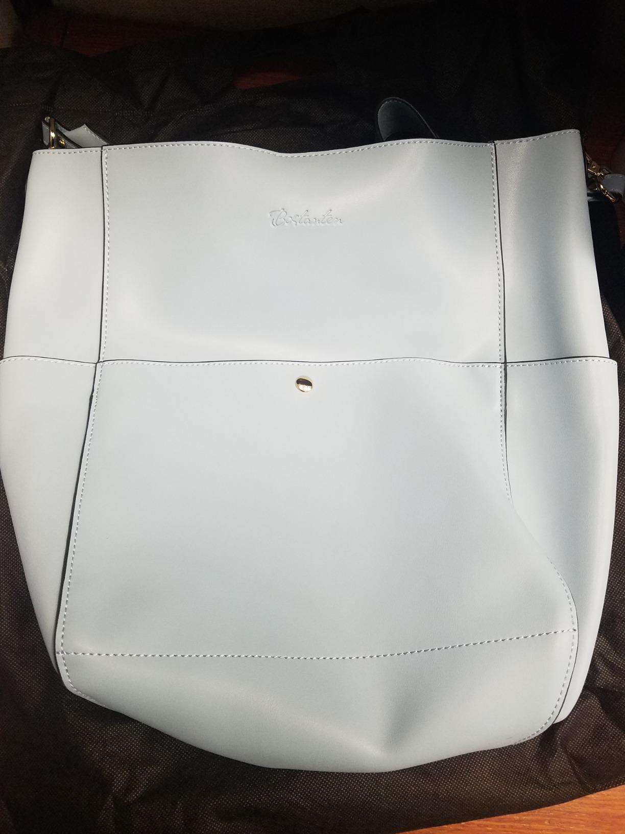 BOSTANTEN Women's Leather Designer Handbags Tote Purses Shoulder Bucket Bags customer photo 1