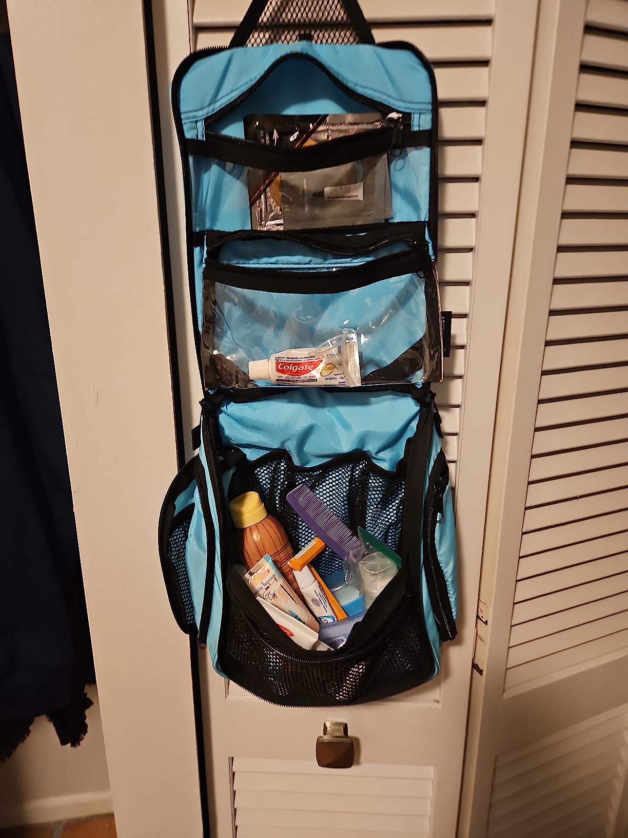 VENTURE 4TH Hanging Travel Toiletry Bag, 18 Compartments - Forest Green customer photo 2