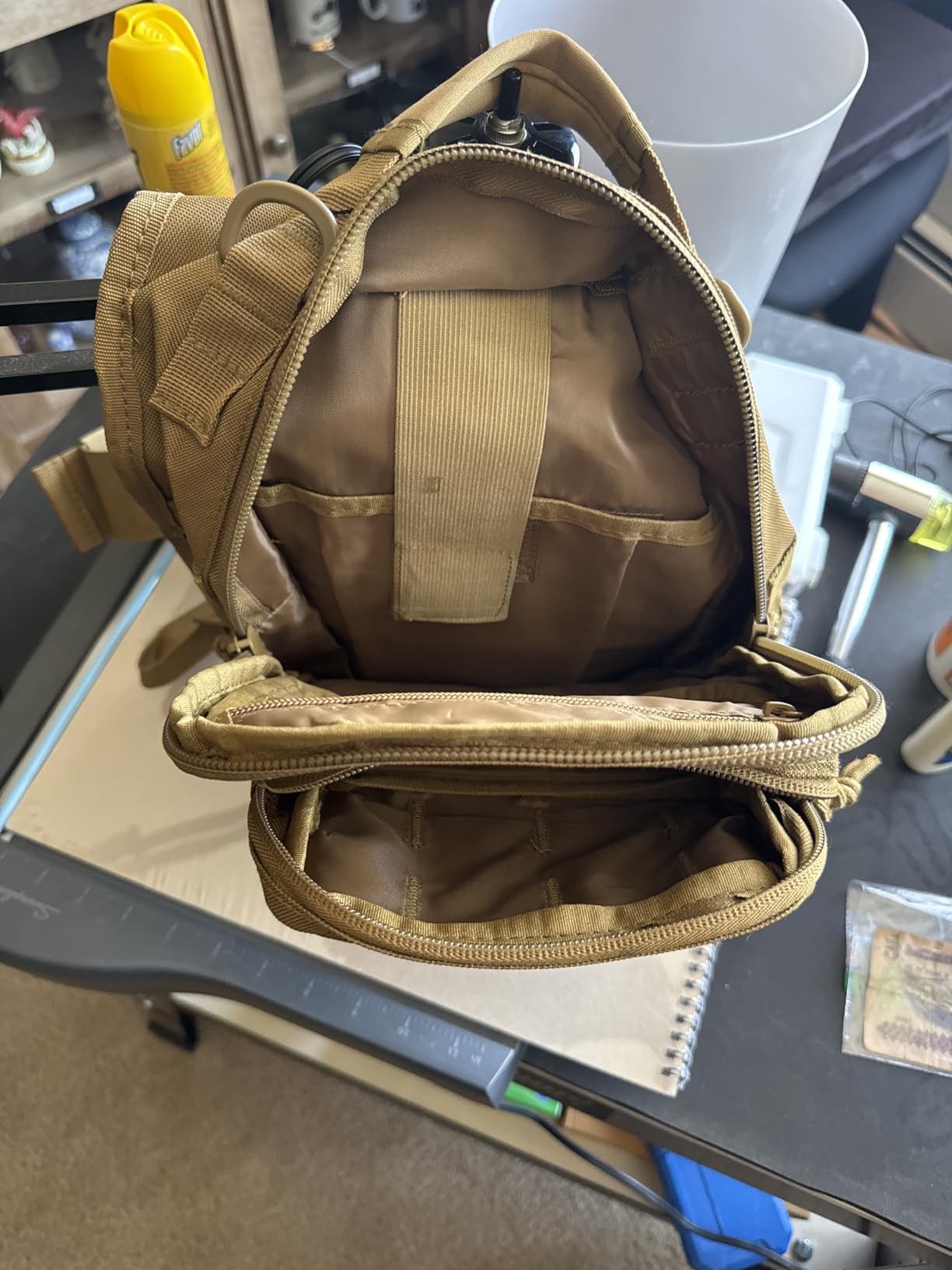 REEBOW GEAR Tactical Sling Bag for Men Military Single Shoulder Backpack Outdoor EDC Range Pack (Black) customer photo 1