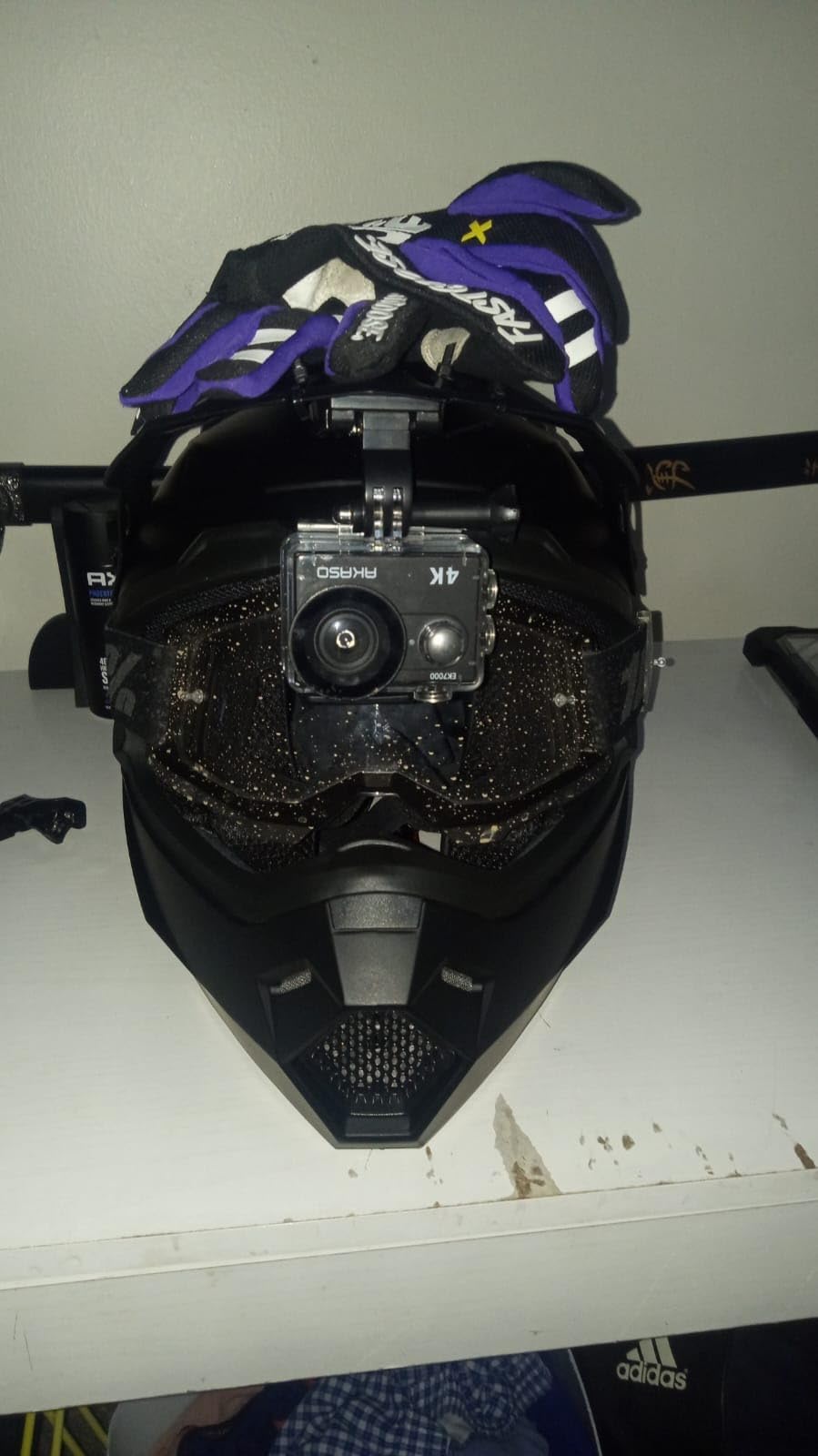 1Storm Adult Motocross Helmet BMX MX ATV Dirt Bike Four Wheeler Quad Motorcycle Full Face Helmet Racing Style: HF801 Matt Black customer photo 1