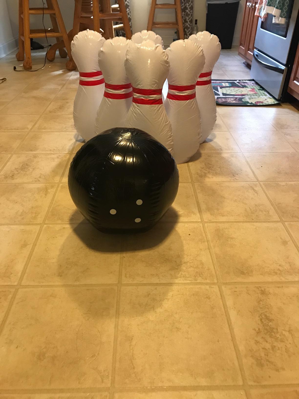 Novelty Place Inflatable Giant Bowling Game for Family - 14