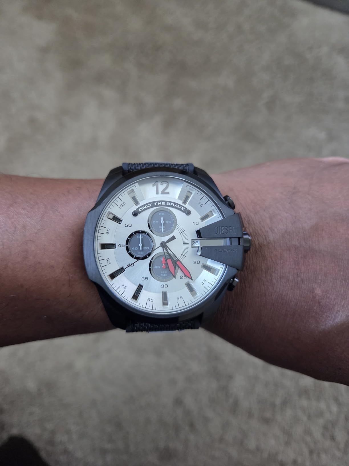 Diesel Mega Chief Watch for Men, Chronograph Men's Watch customer photo 1