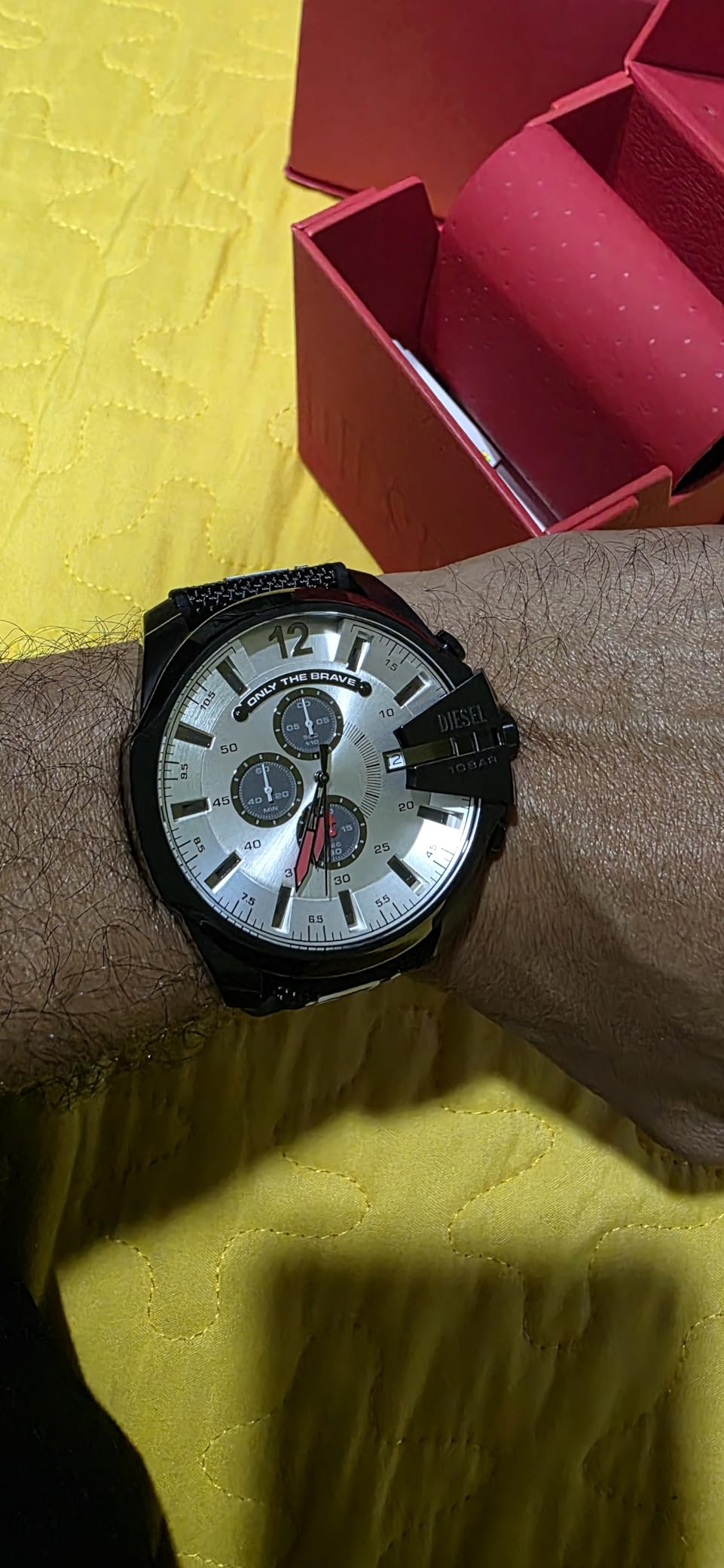 Diesel Mega Chief Watch for Men, Chronograph Men's Watch customer photo 2