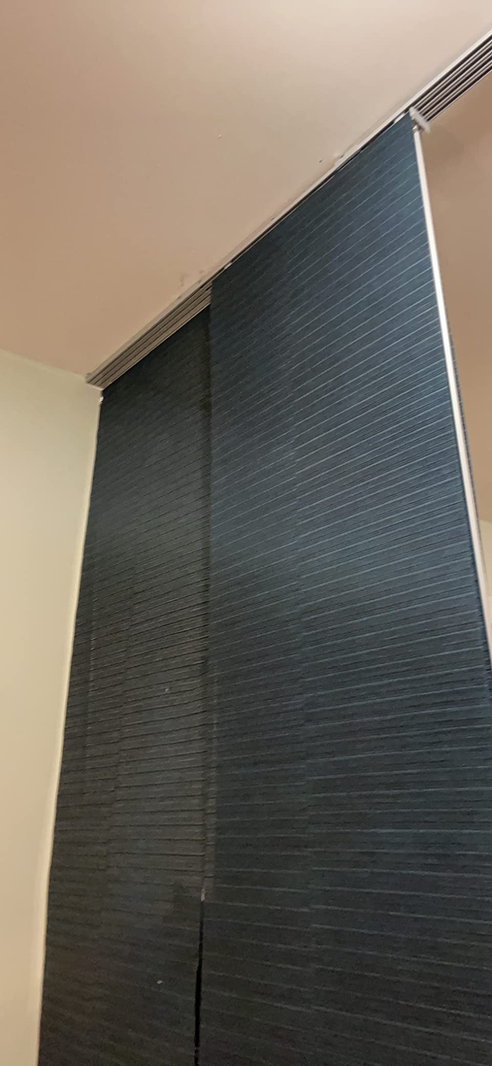GoDear Design Woven Panel Track Blinds, Marble customer photo 1