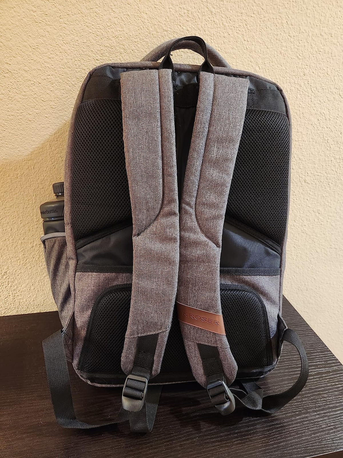 KROSER Laptop Backpack Computer Backpack 17.3 Inch for Men-Charcoal Black customer photo 2