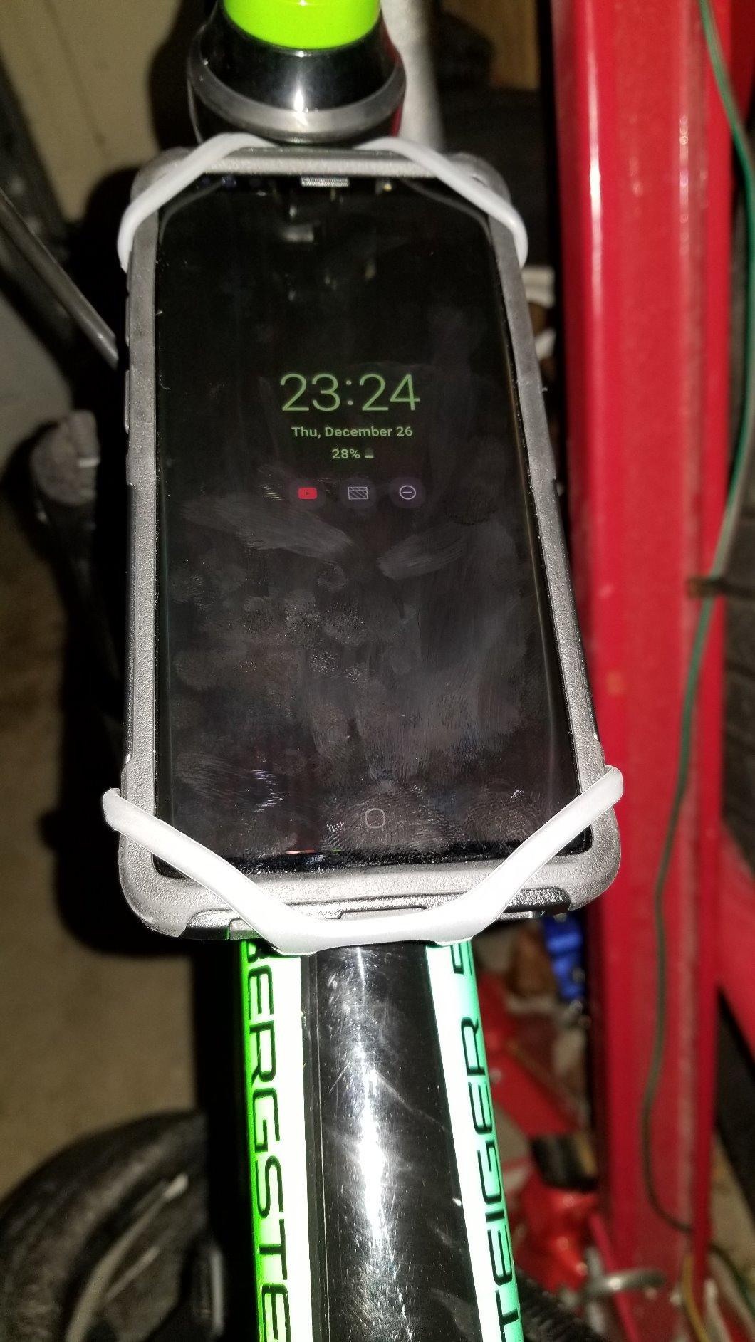 Nite Ize Wraptor Rotating Smartphone Bar Mount - Universal Cell Phone Holder for Bikes, Carts & Strollers - 360-Degree Rotation - Secure Hold on Rough Terrain - Handlebar & Stem Mount customer photo 2