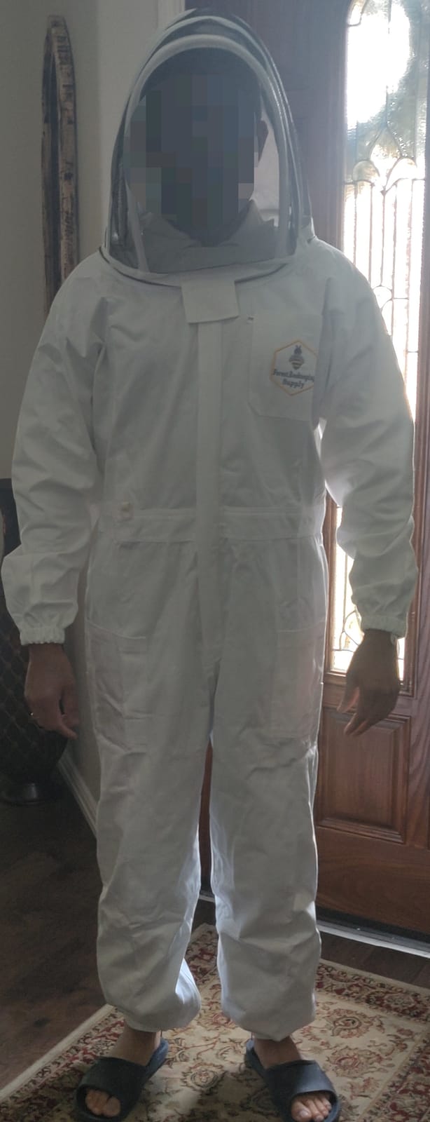 Bee Suit with Fencing Veil and Gloves – Large customer photo 1