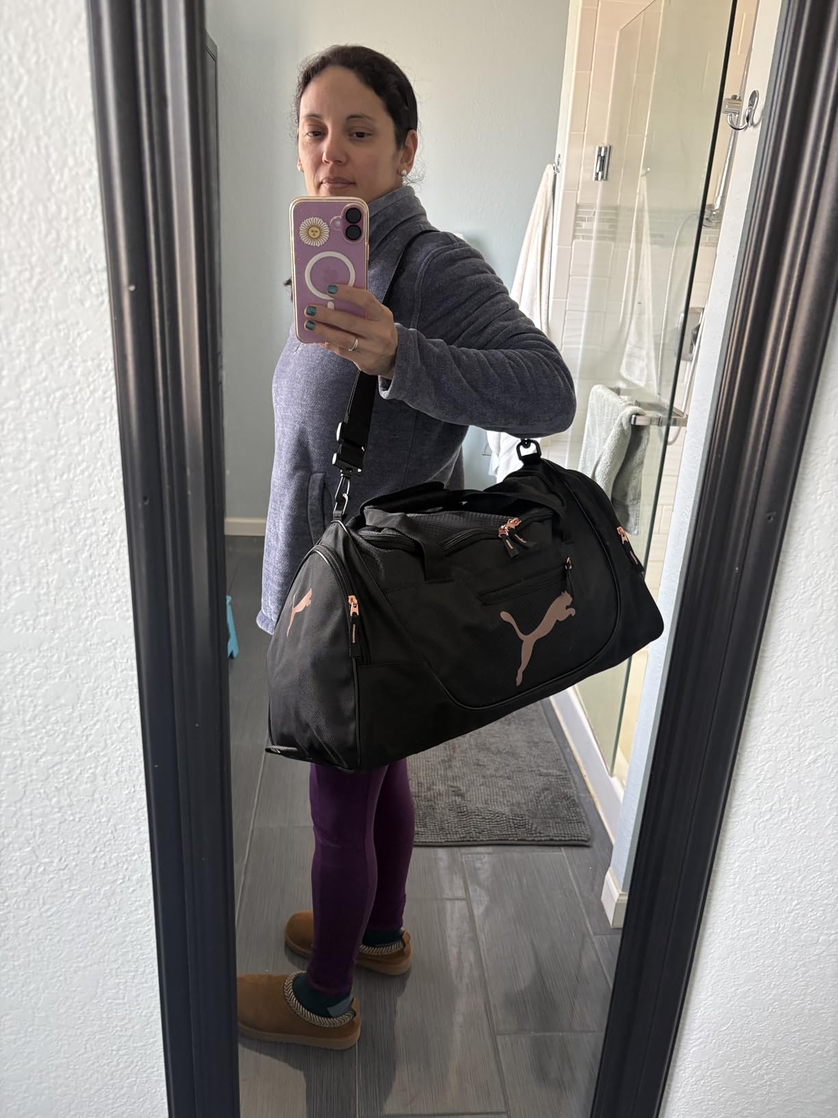 PUMA womens Candidate Duffel Bag with Removable Strap & Shoe Pocket customer photo 1