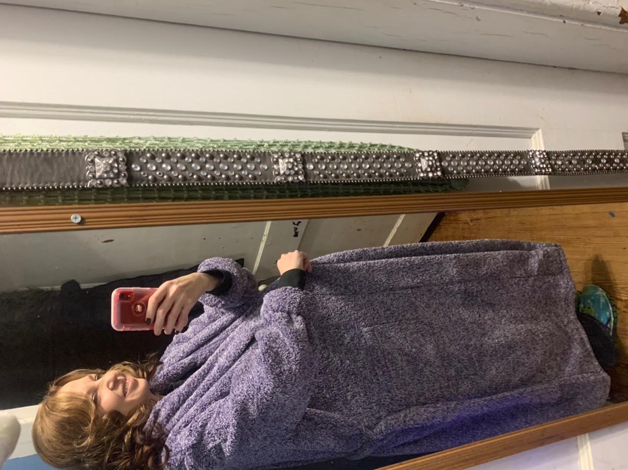 Alexander Del Rossa Womens Fluffy, Fuzzy Robe for Women,Women's Long Hooded Robes, Plus Size customer photo 2